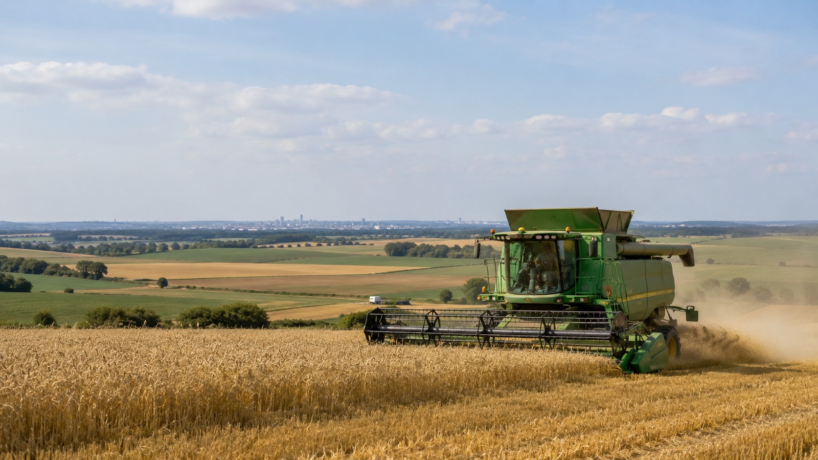 Vue agricole consacrée à agriculture en île-de-france
