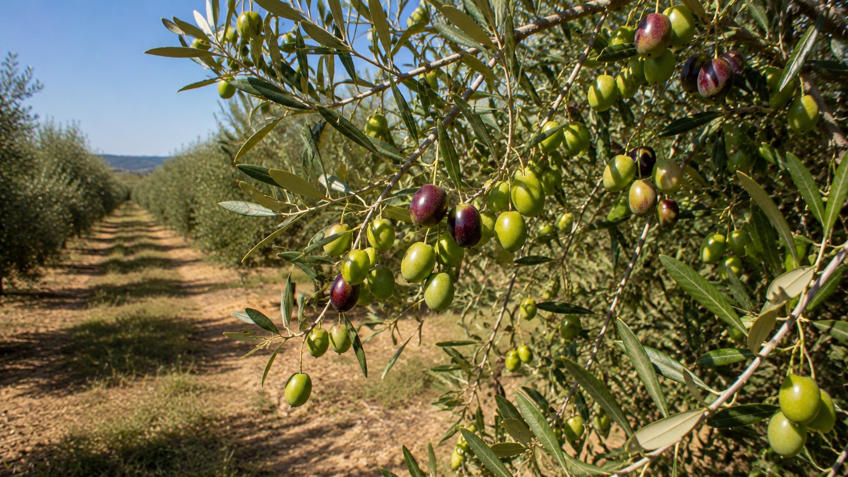 Illustration agricole de arbequina