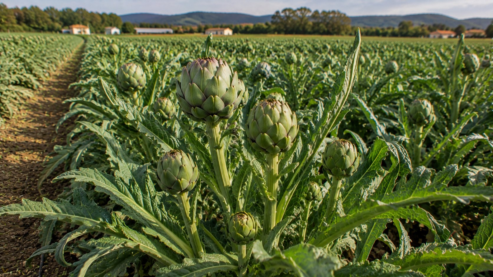 Illustration agricole de artichaut