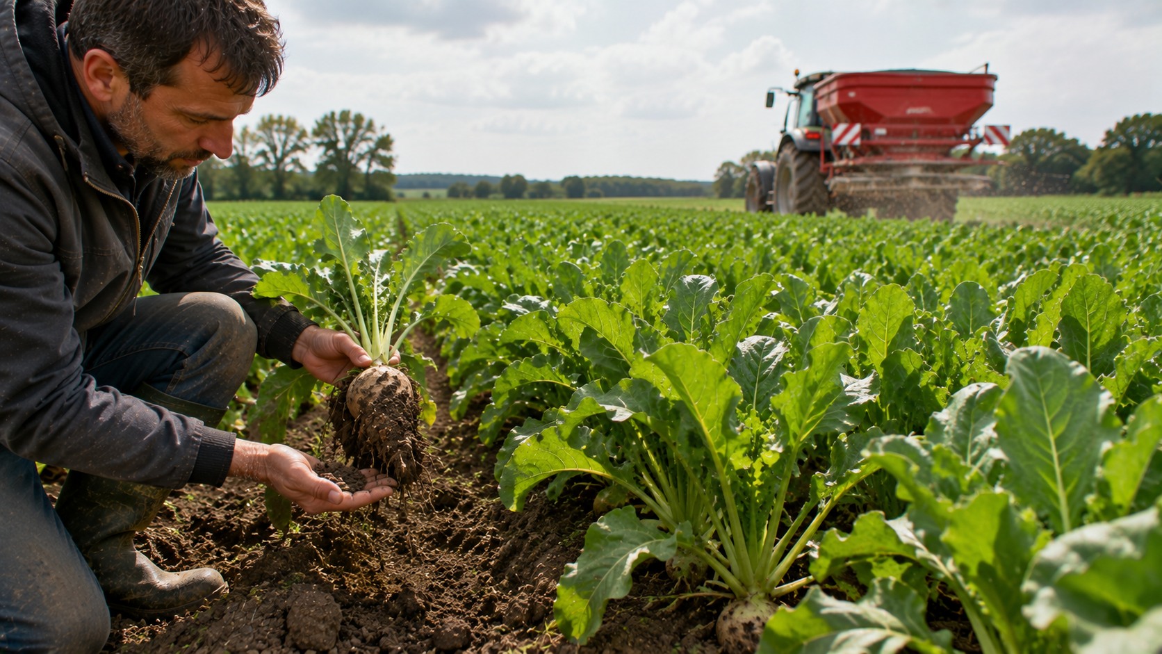 Vue agricole consacrée à besoins en azote de la betterave sucrière