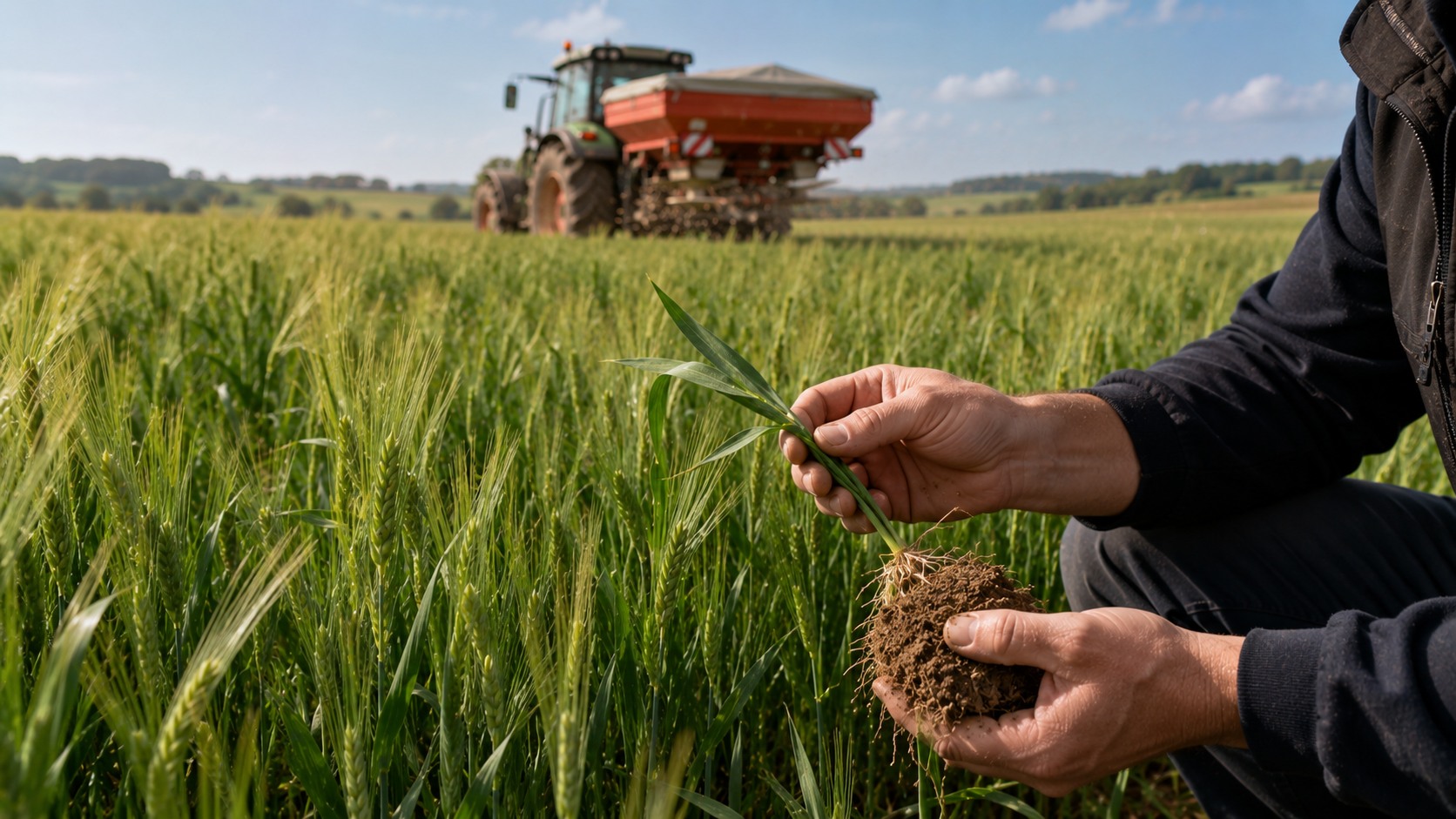 Vue agricole consacrée à besoins en azote de l’orge