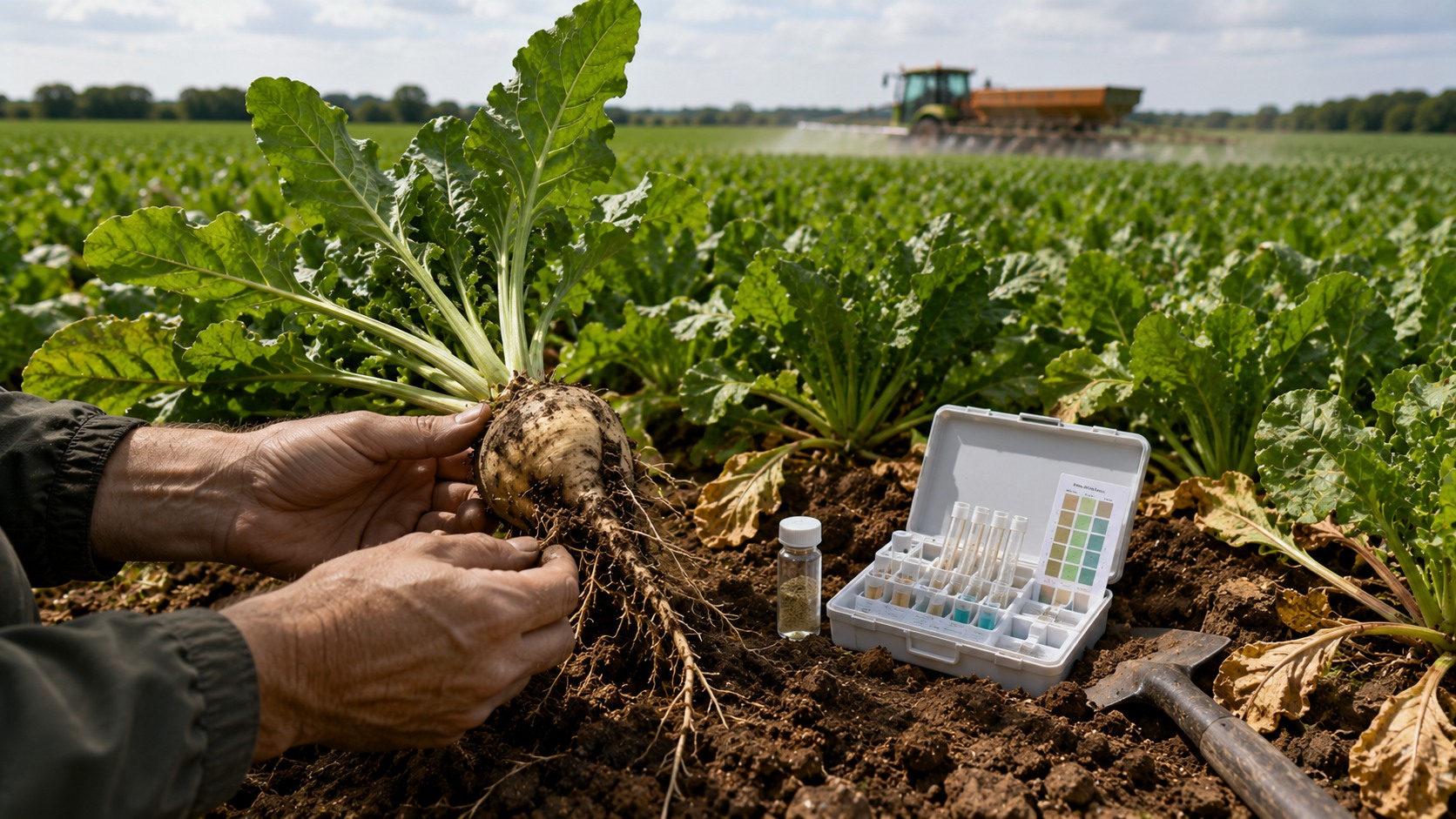 Vue agricole consacrée à besoins en bore de la betterave sucrière