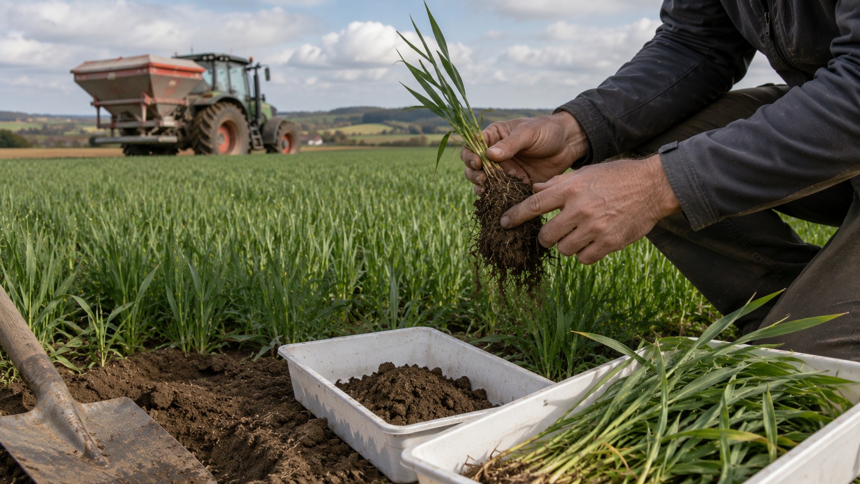 Vue agricole consacrée à besoins en phosphore de l’orge
