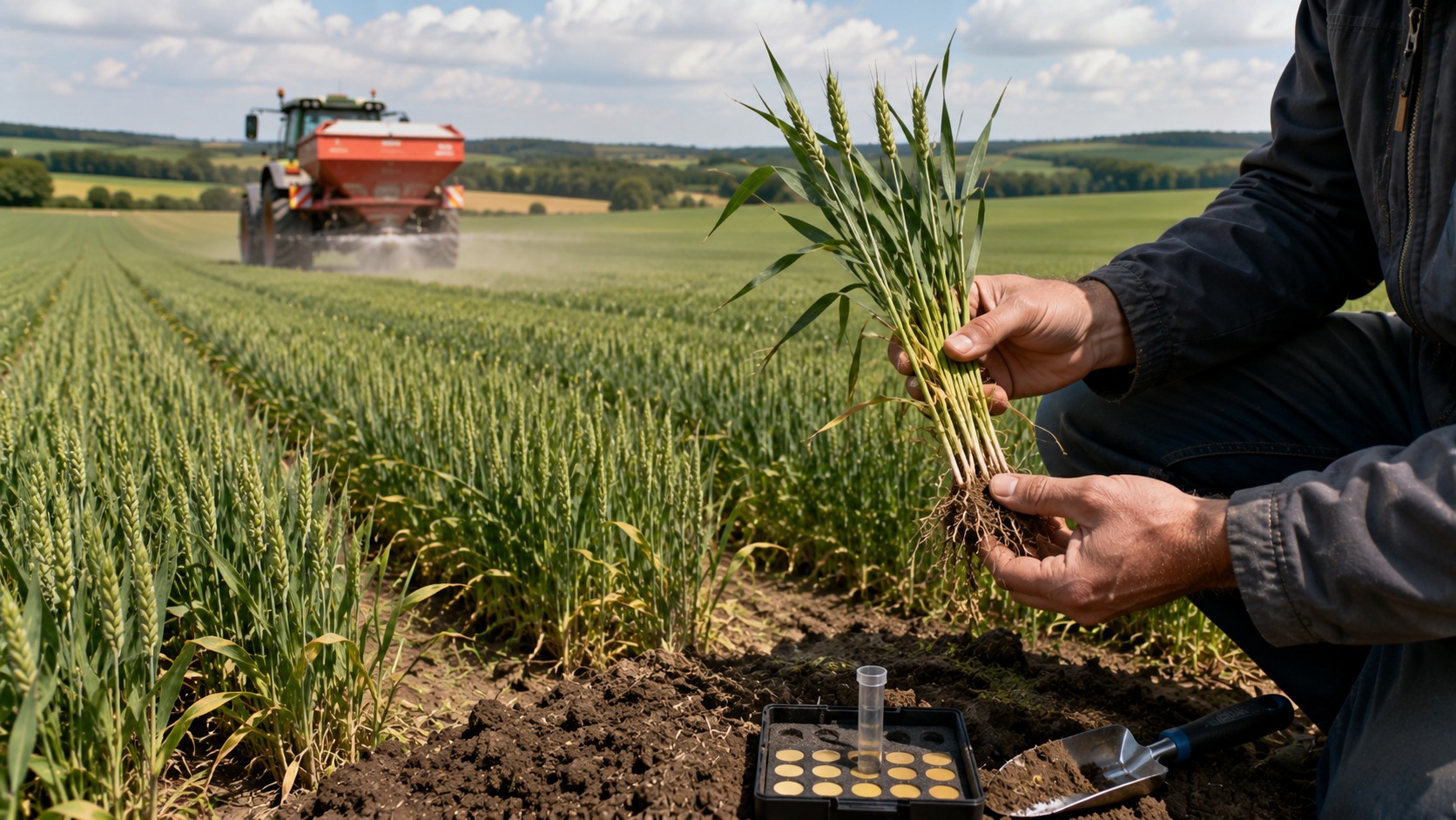 Vue agricole consacrée à besoins en potassium du blé