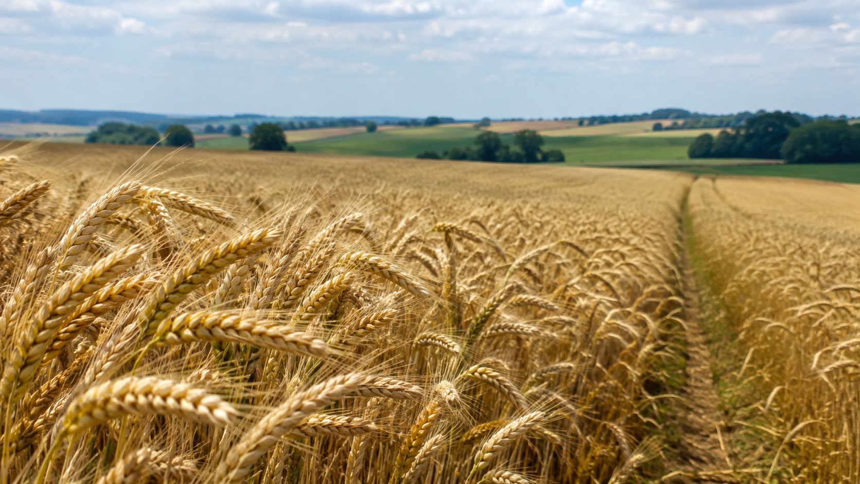 Vue agricole consacrée à blé améliorant