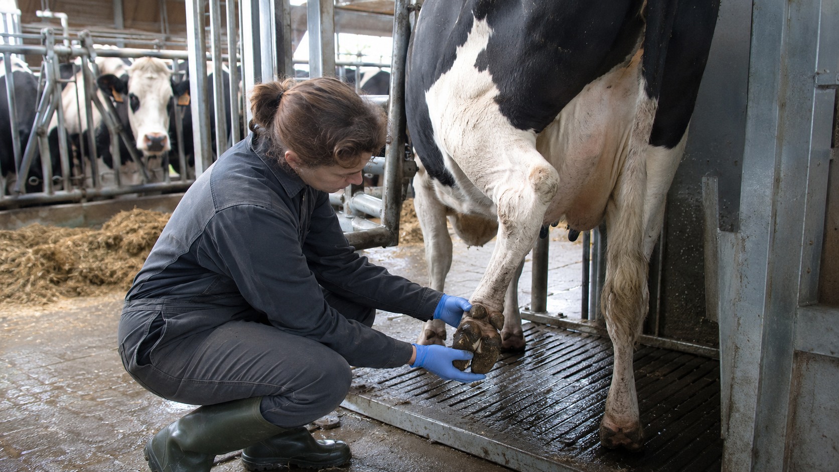 Vue agricole consacrée à boiteries bovines