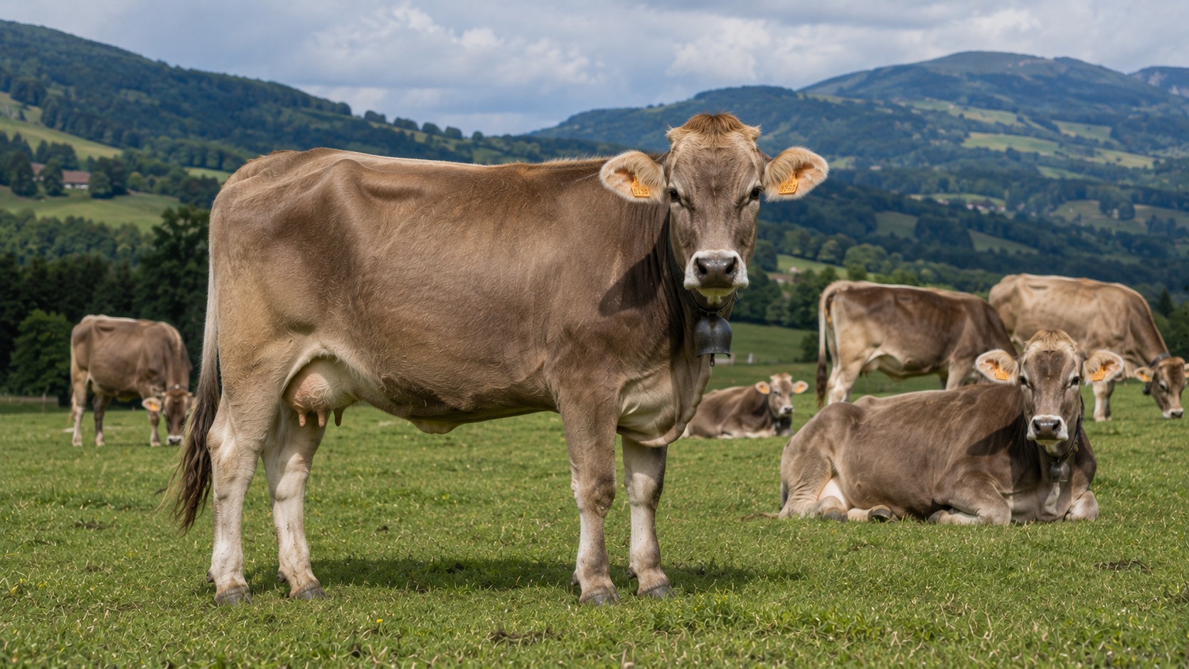 Vue agricole consacrée à brune