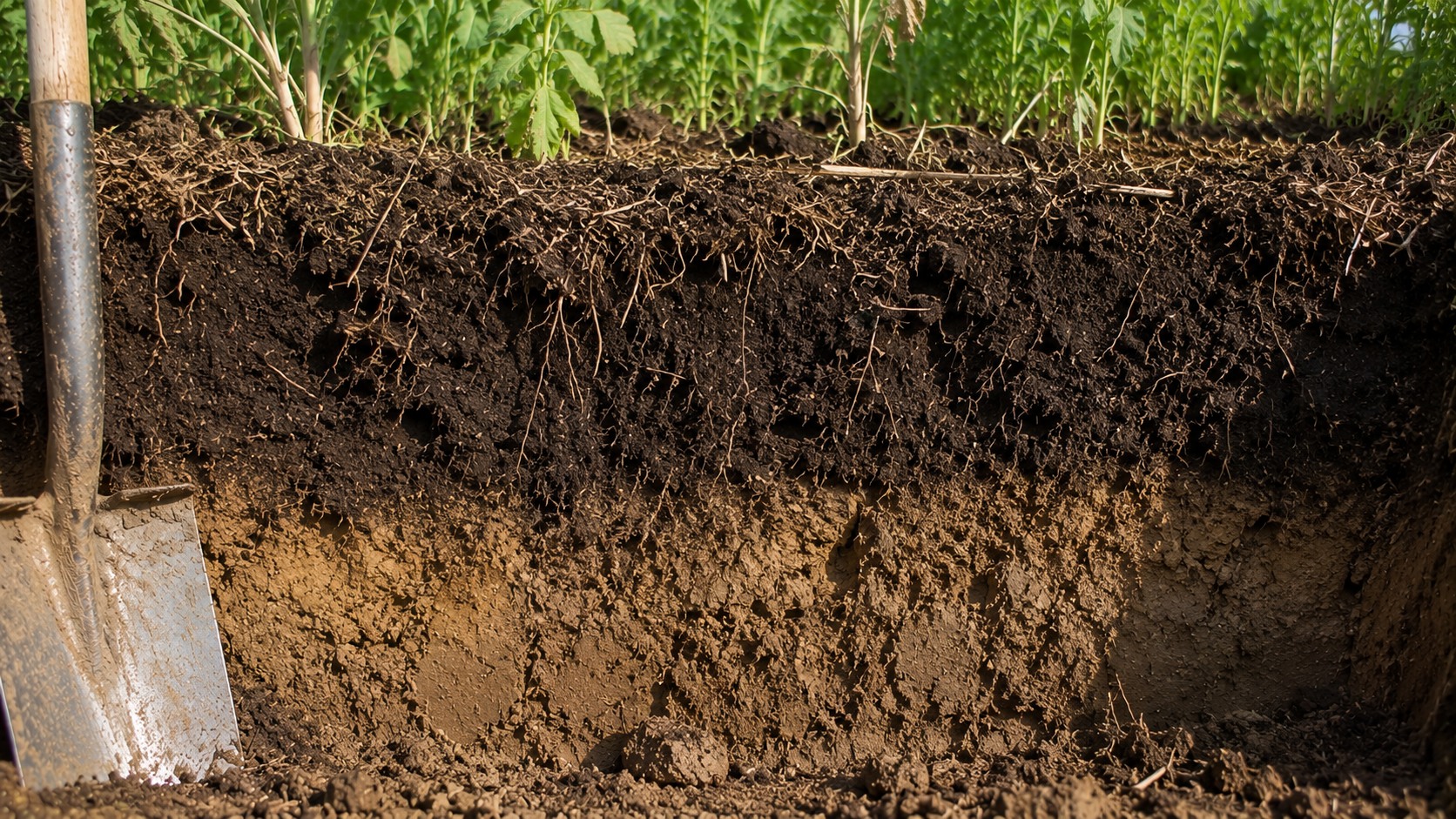 Vue agricole consacrée à carbone organique du sol