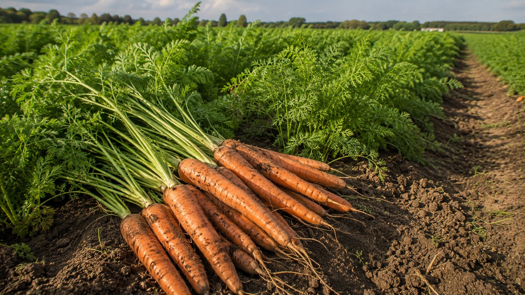 Illustration agricole de carotte