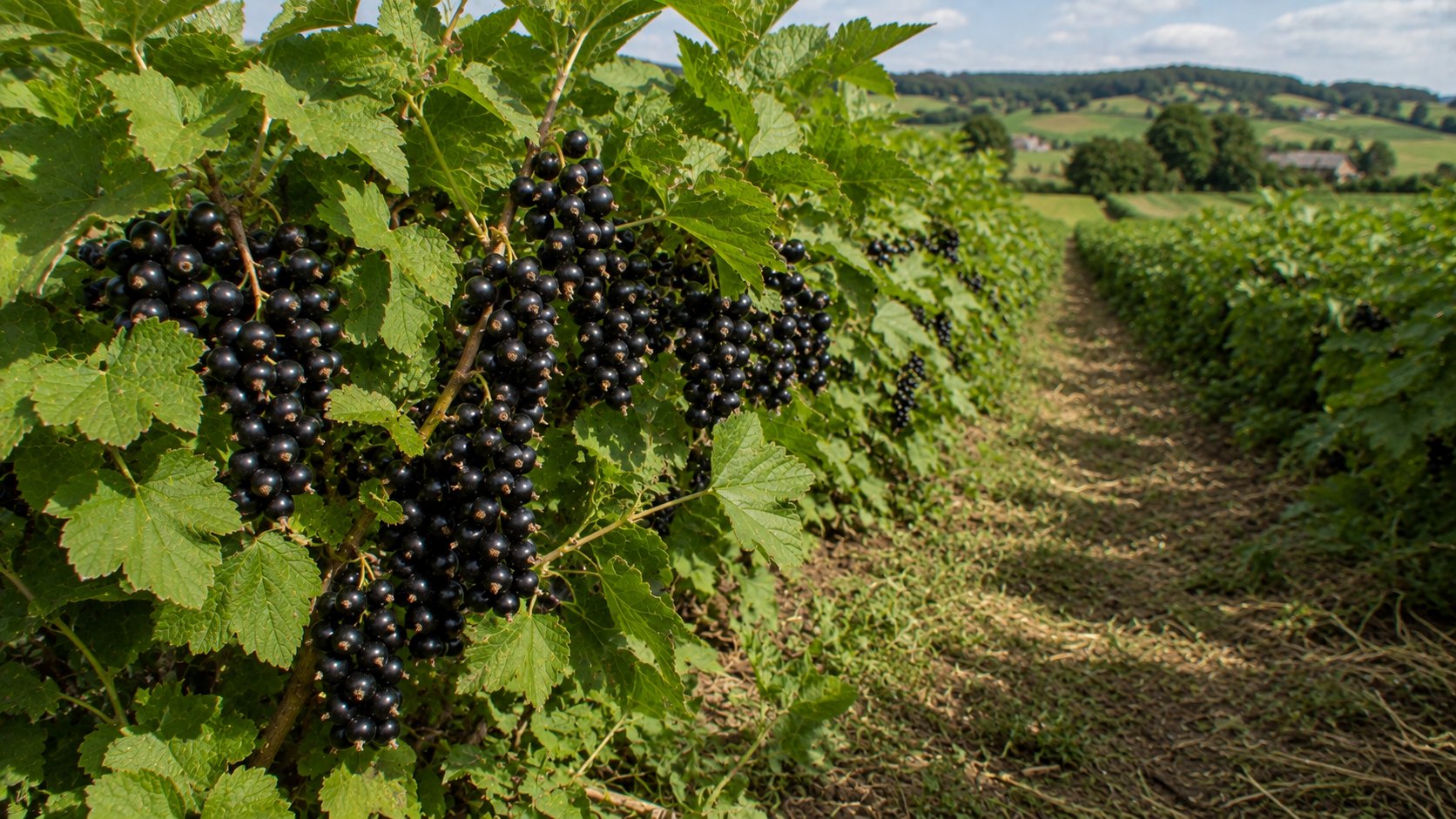 Vue agricole consacrée à cassis