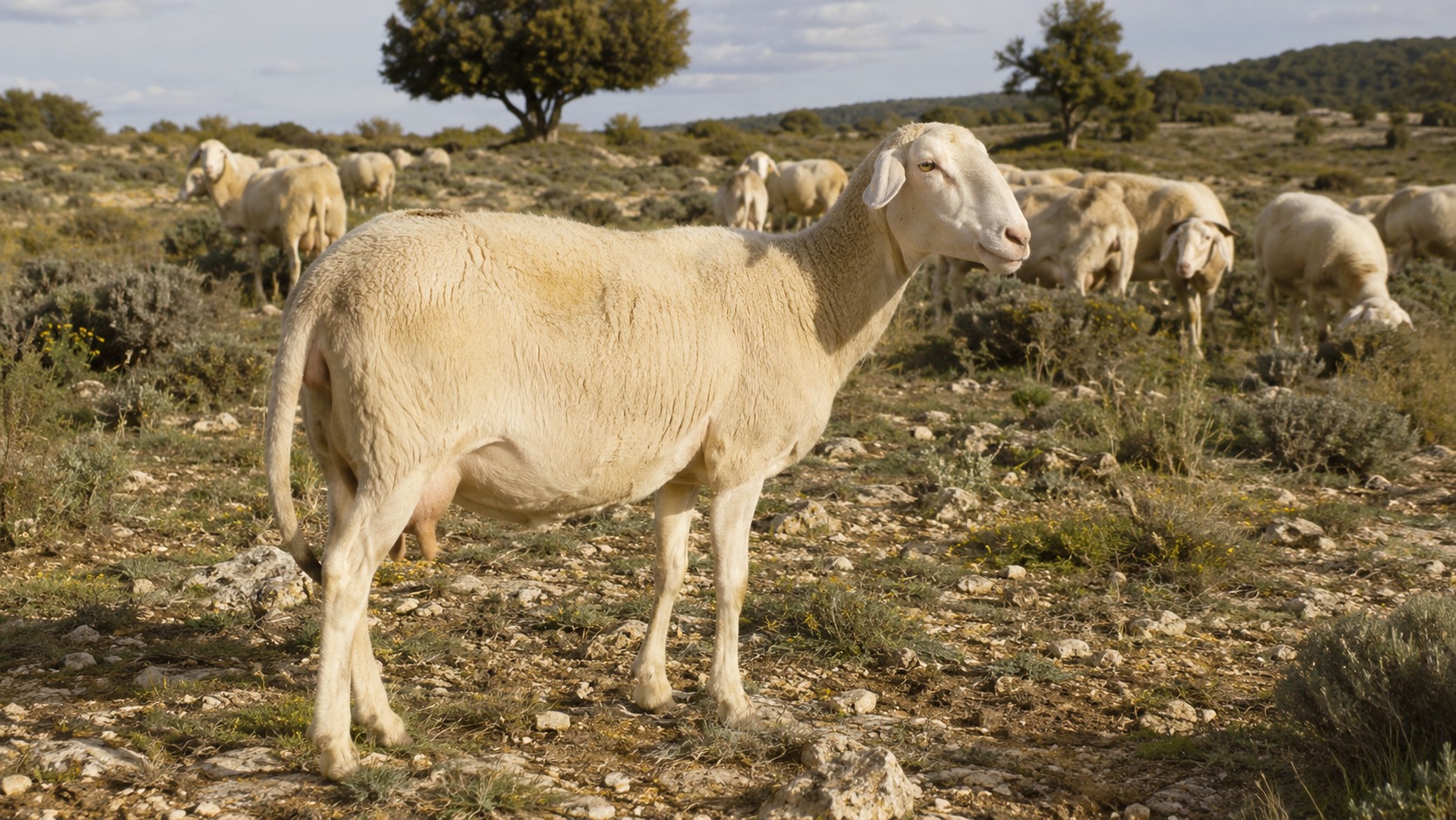 Vue agricole consacrée à caussenarde des garrigues