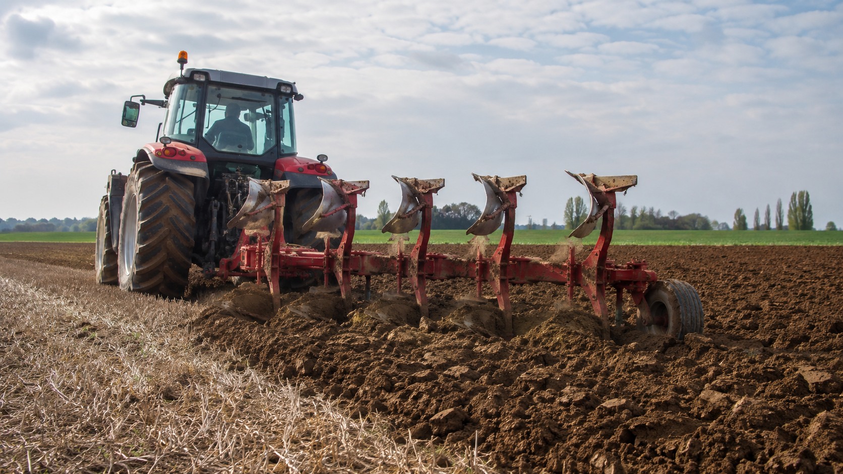 Vue agricole consacrée à charrue