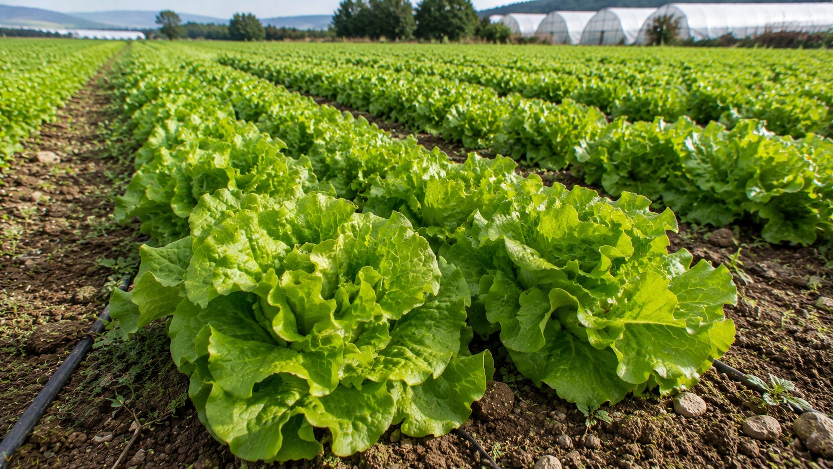 Illustration agricole de chicoree salade