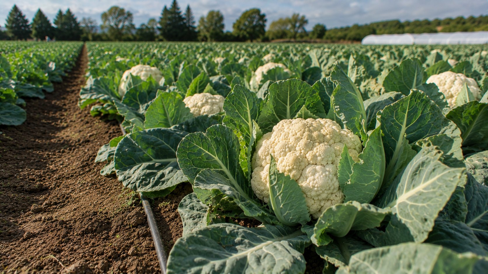Illustration agricole de chou fleur