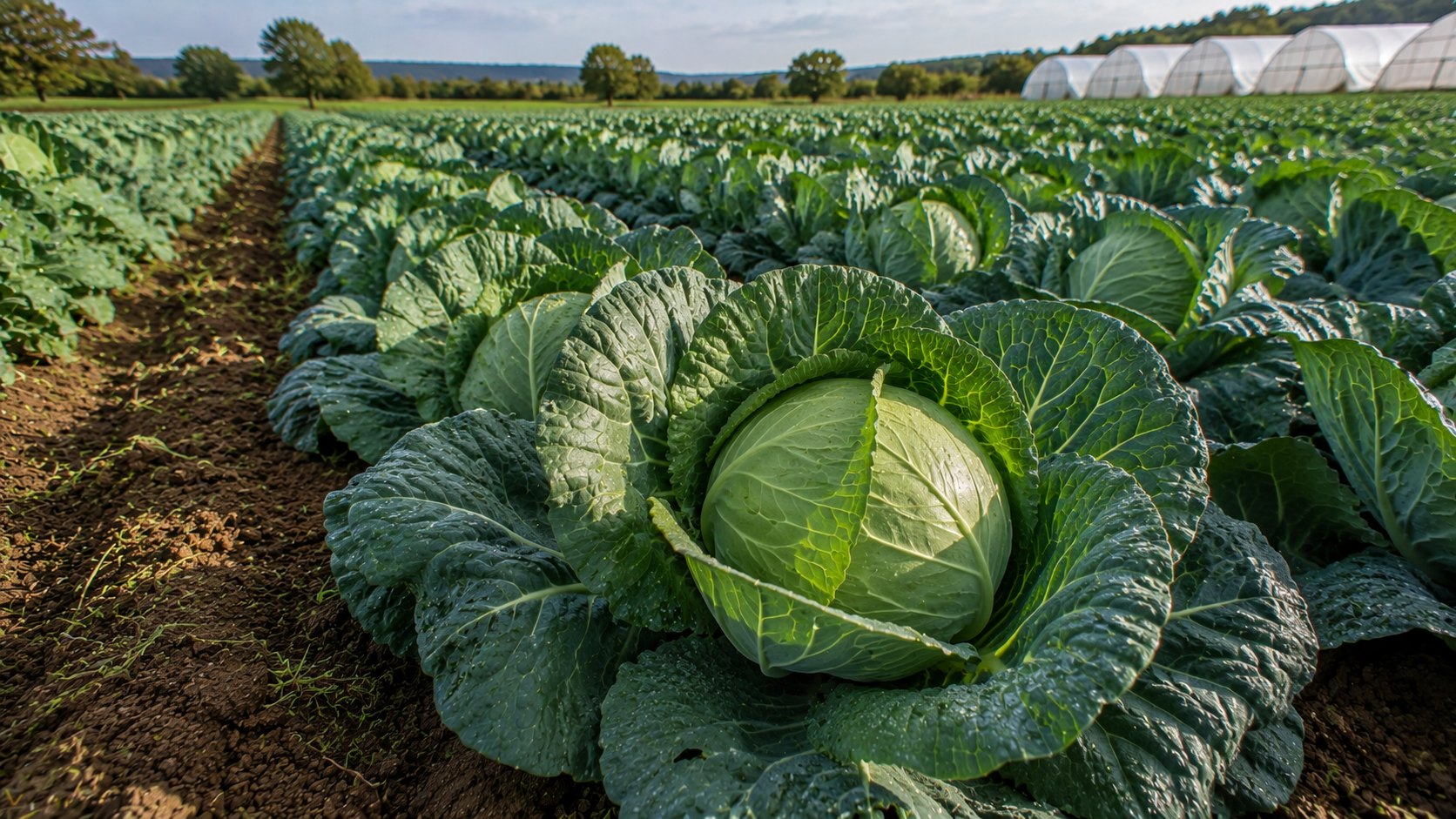 Illustration agricole de chou pomme