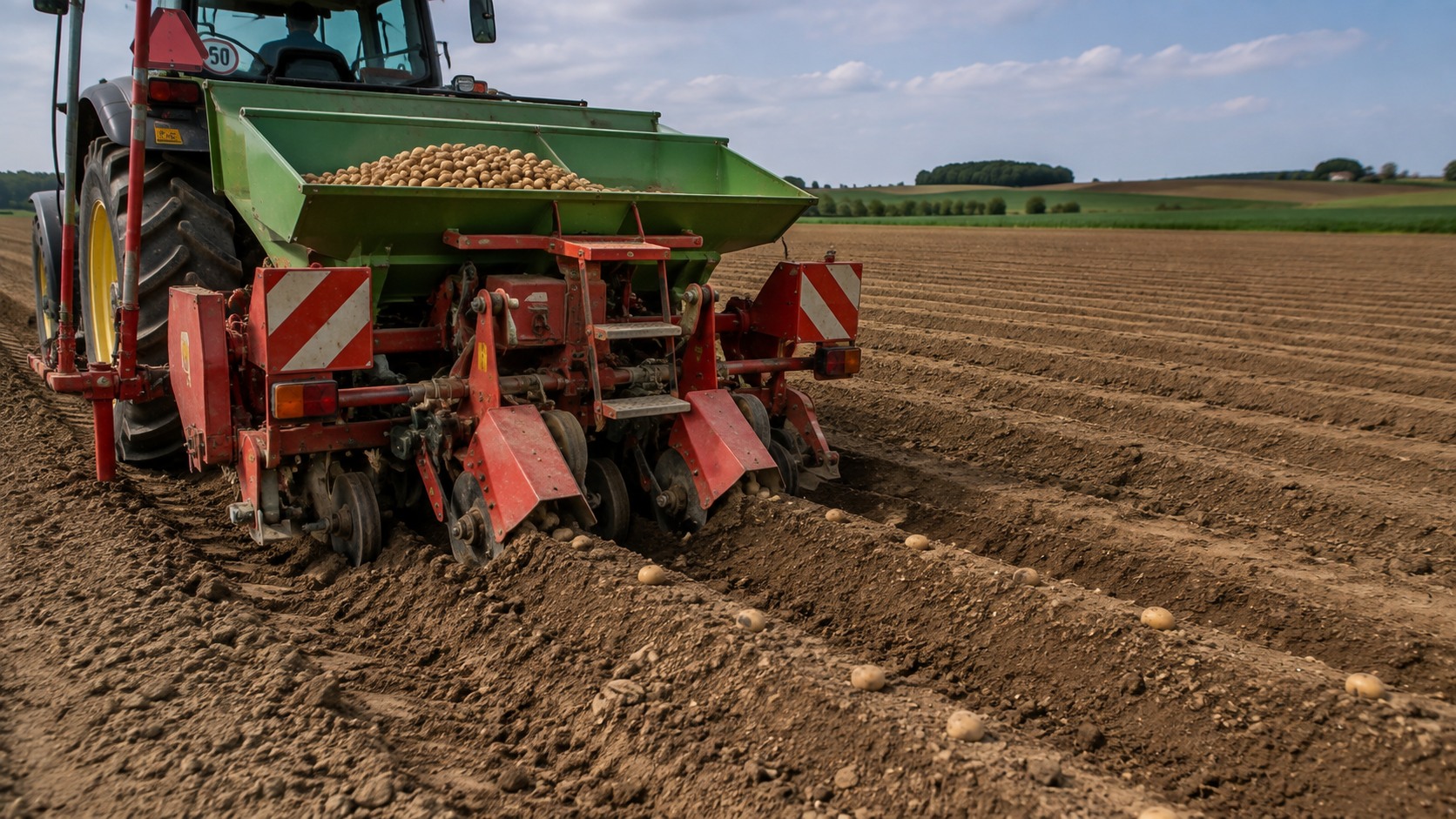 Vue agricole consacrée à date de plantation de la pomme de terre