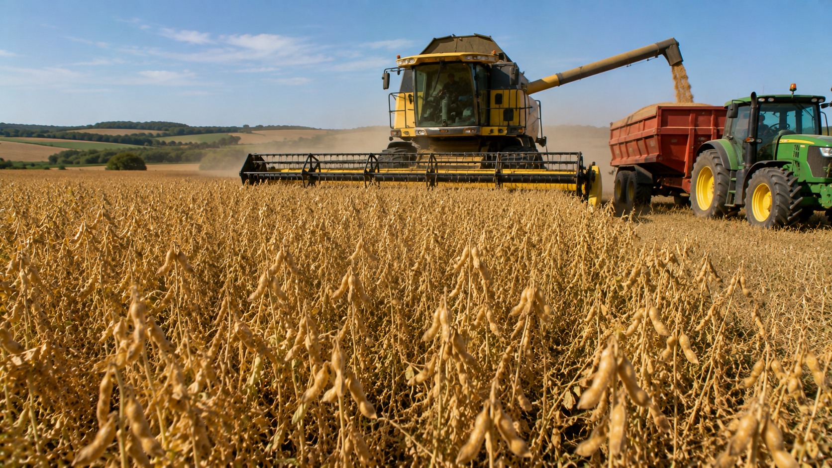 Vue agricole consacrée à date de récolte du pois protéagineux