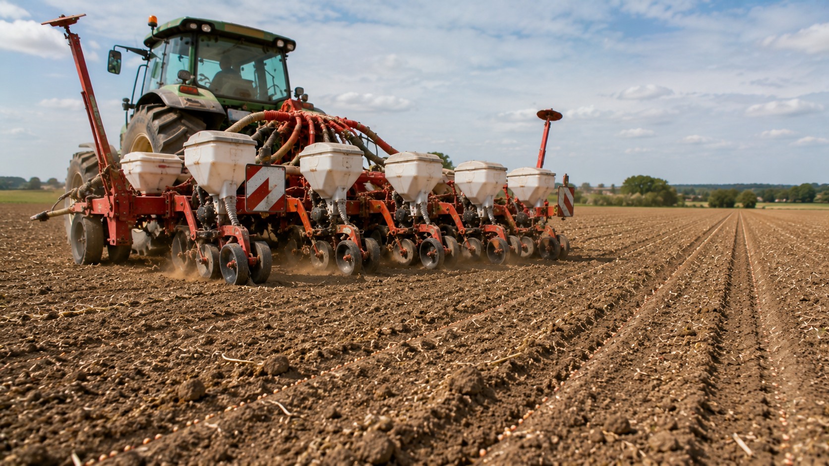 Vue agricole consacrée à date de semis du maïs