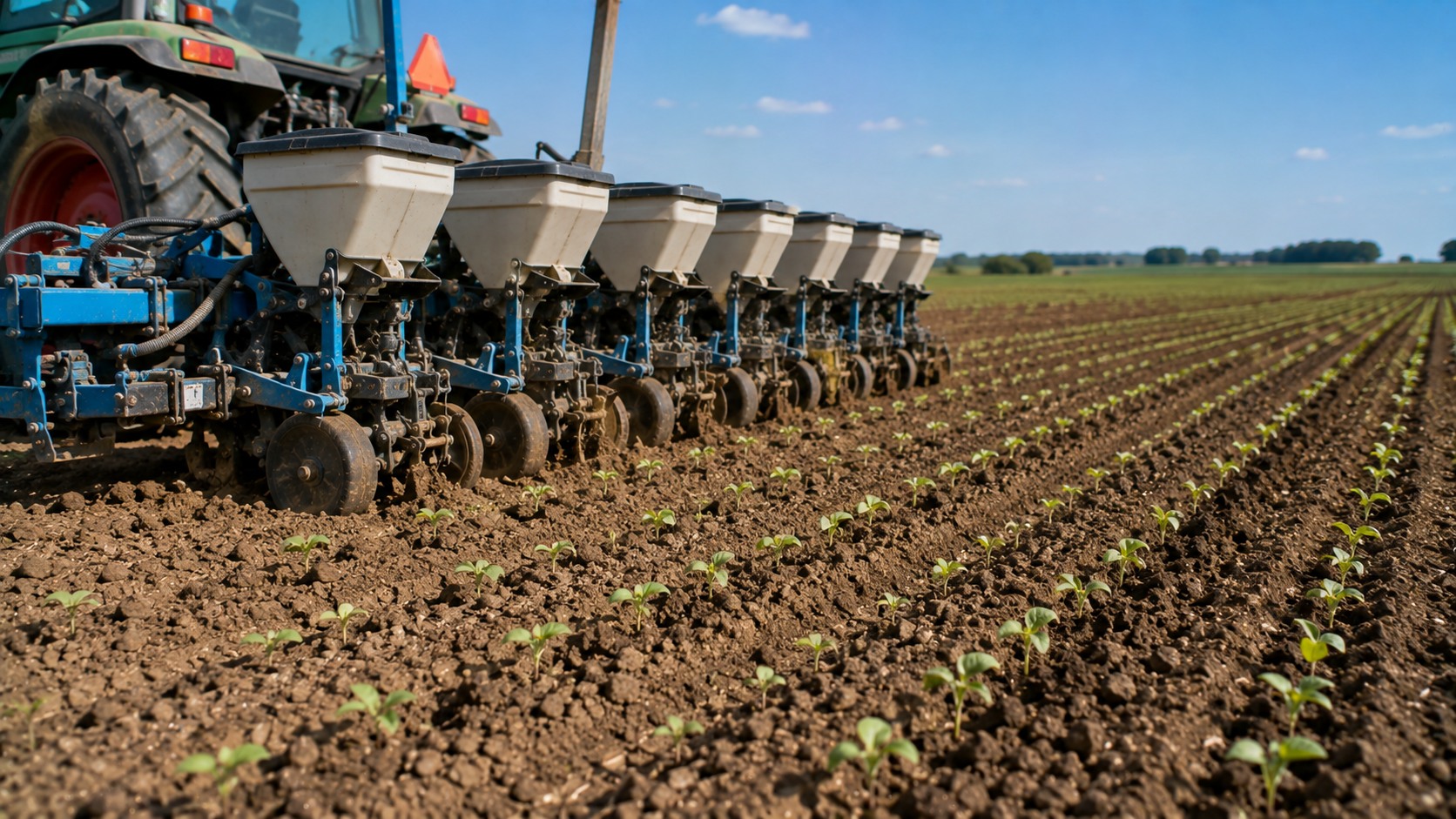 Vue agricole consacrée à densité de semis du soja