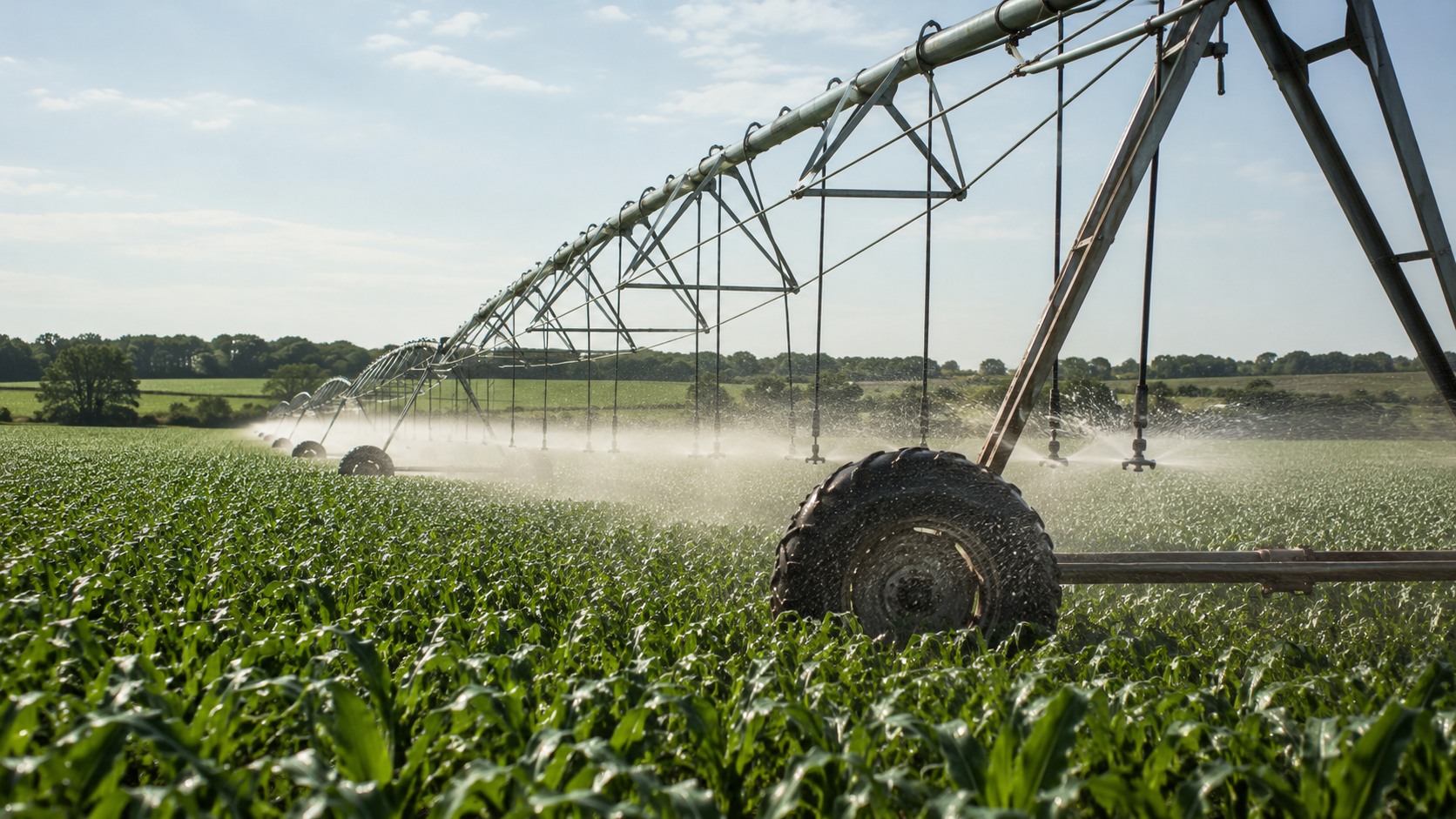 Vue agricole consacrée à évapotranspiration