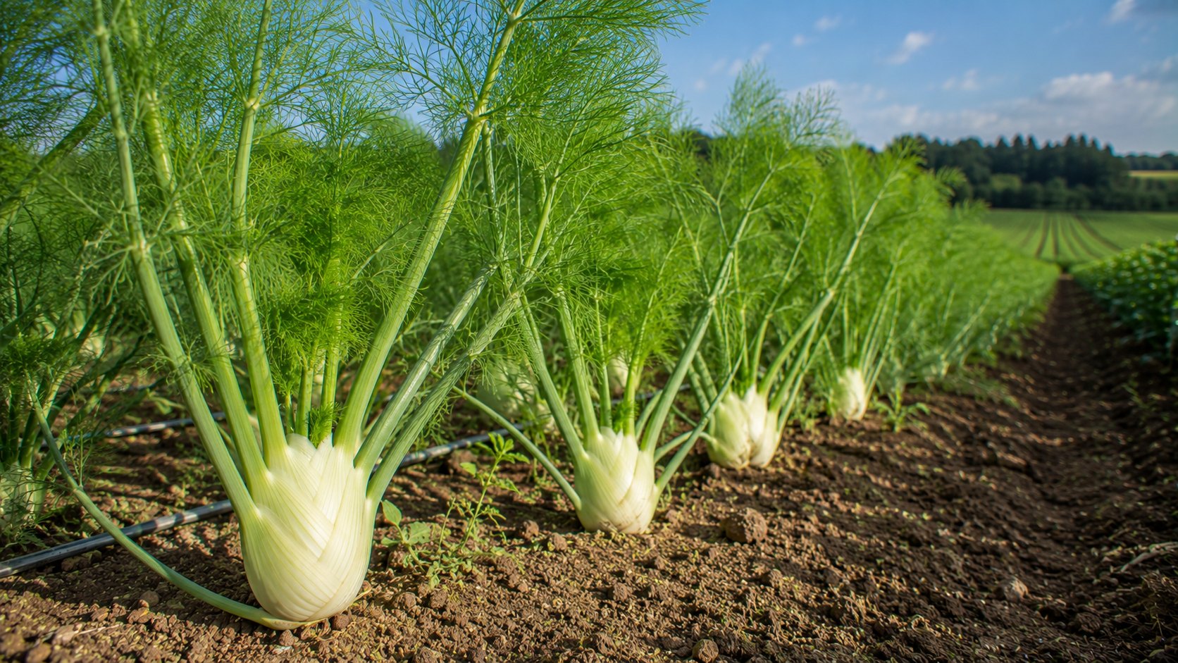 Illustration agricole de fenouil