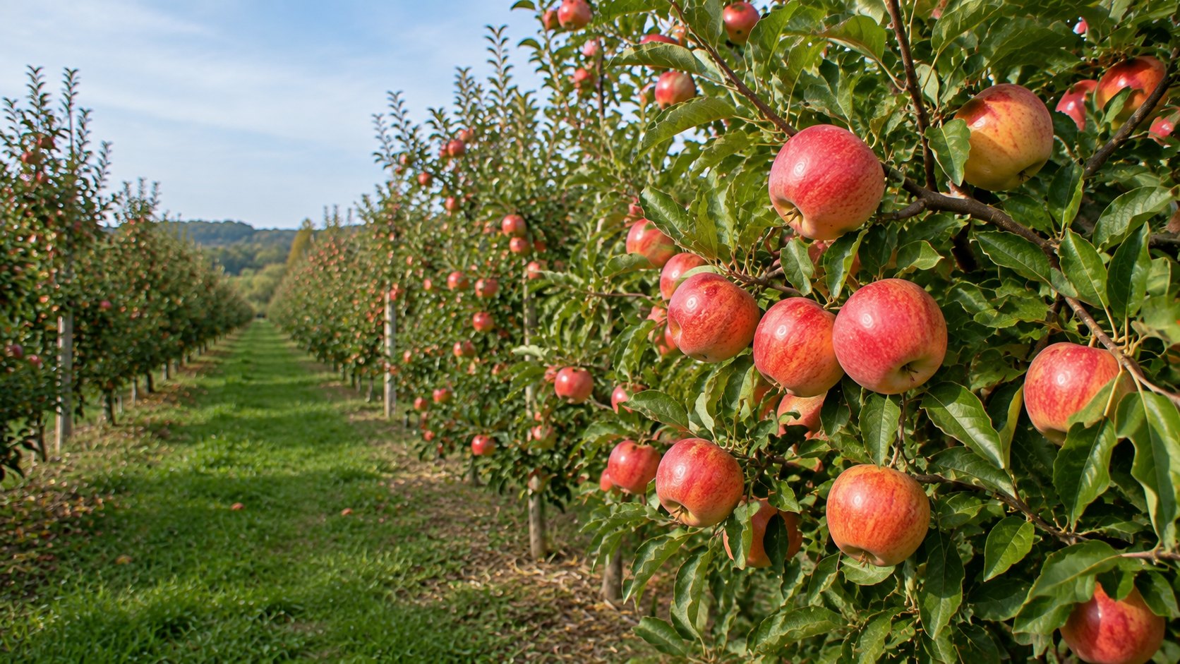 Vue agricole consacrée à gala