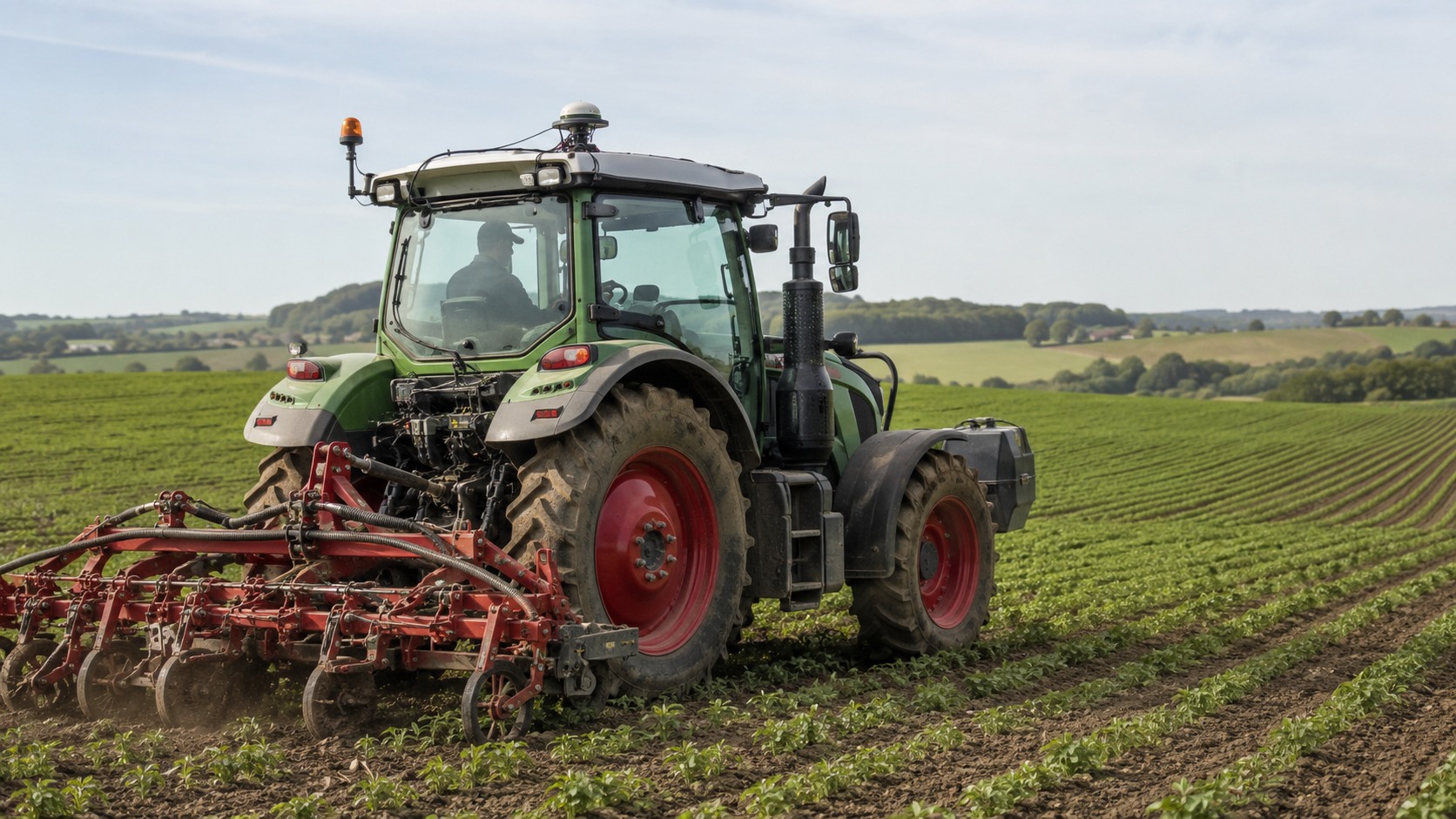 Vue agricole consacrée à gps agricole