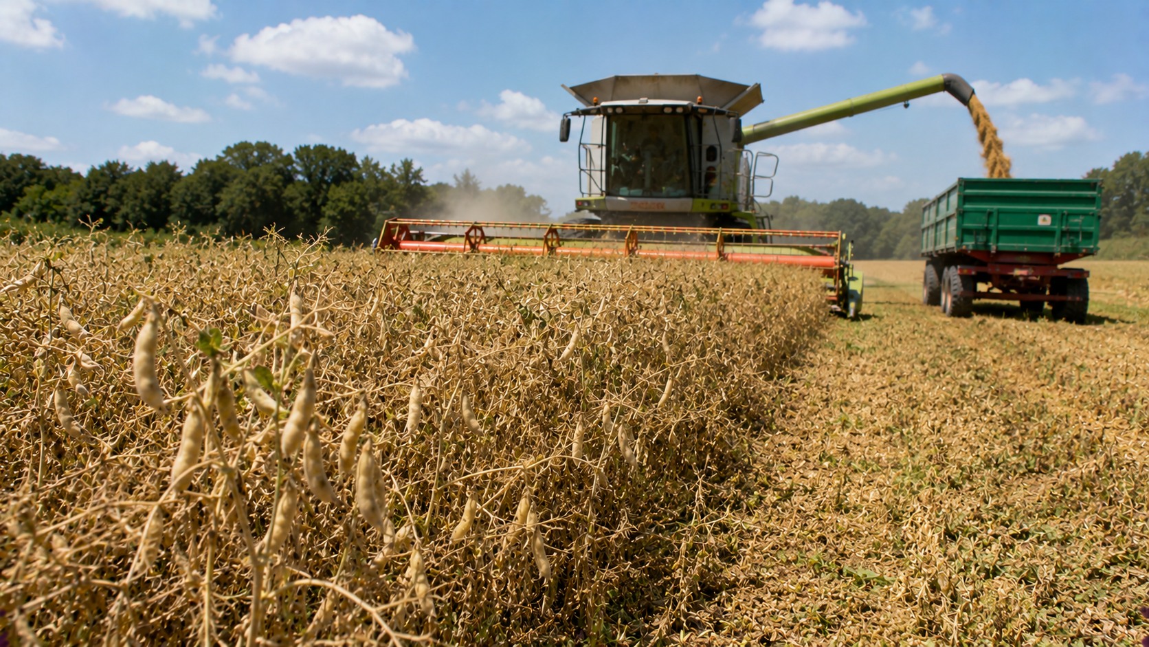 Vue agricole consacrée à humidité du pois à la récolte