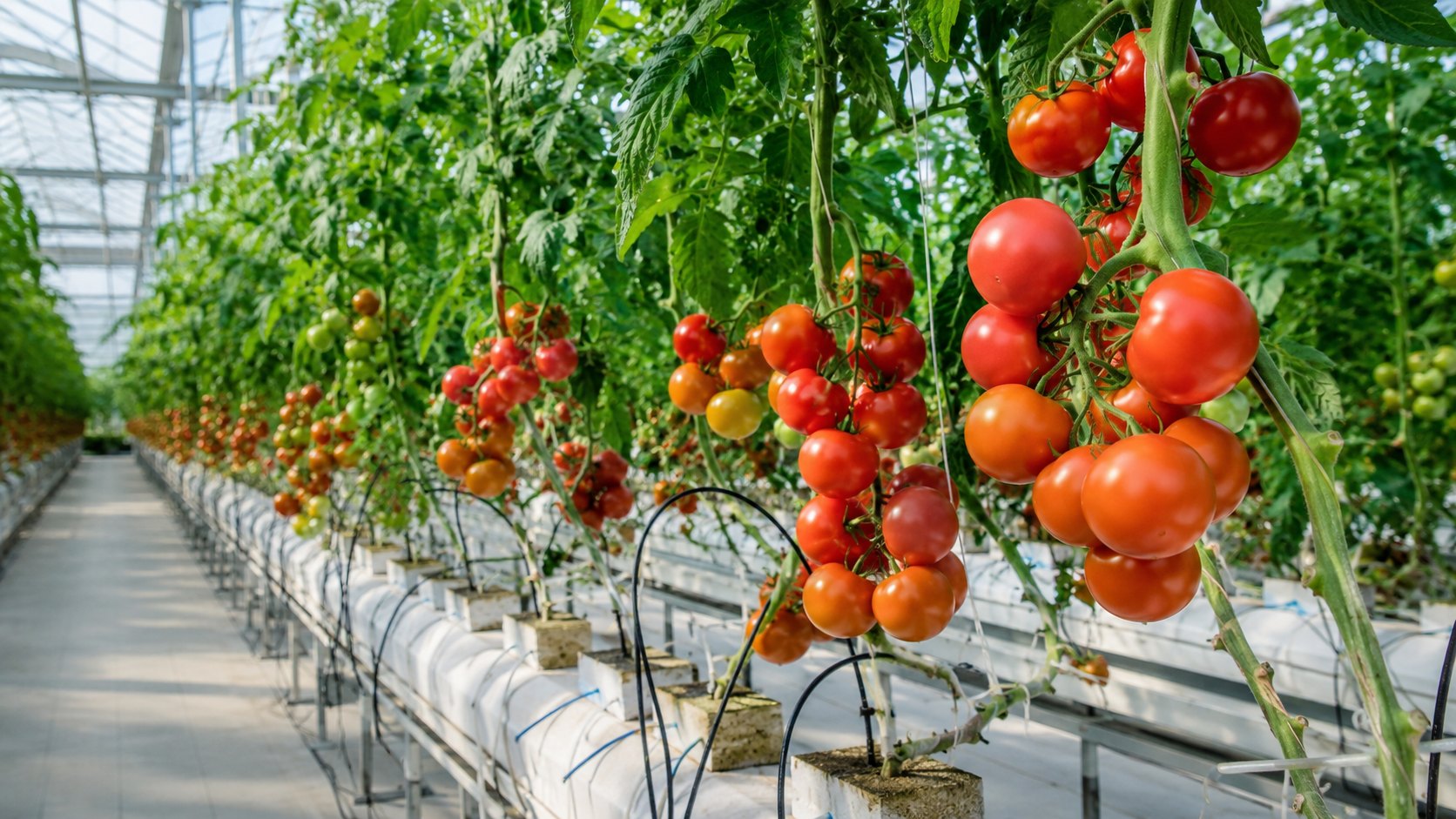 Illustration agricole de hydroponie