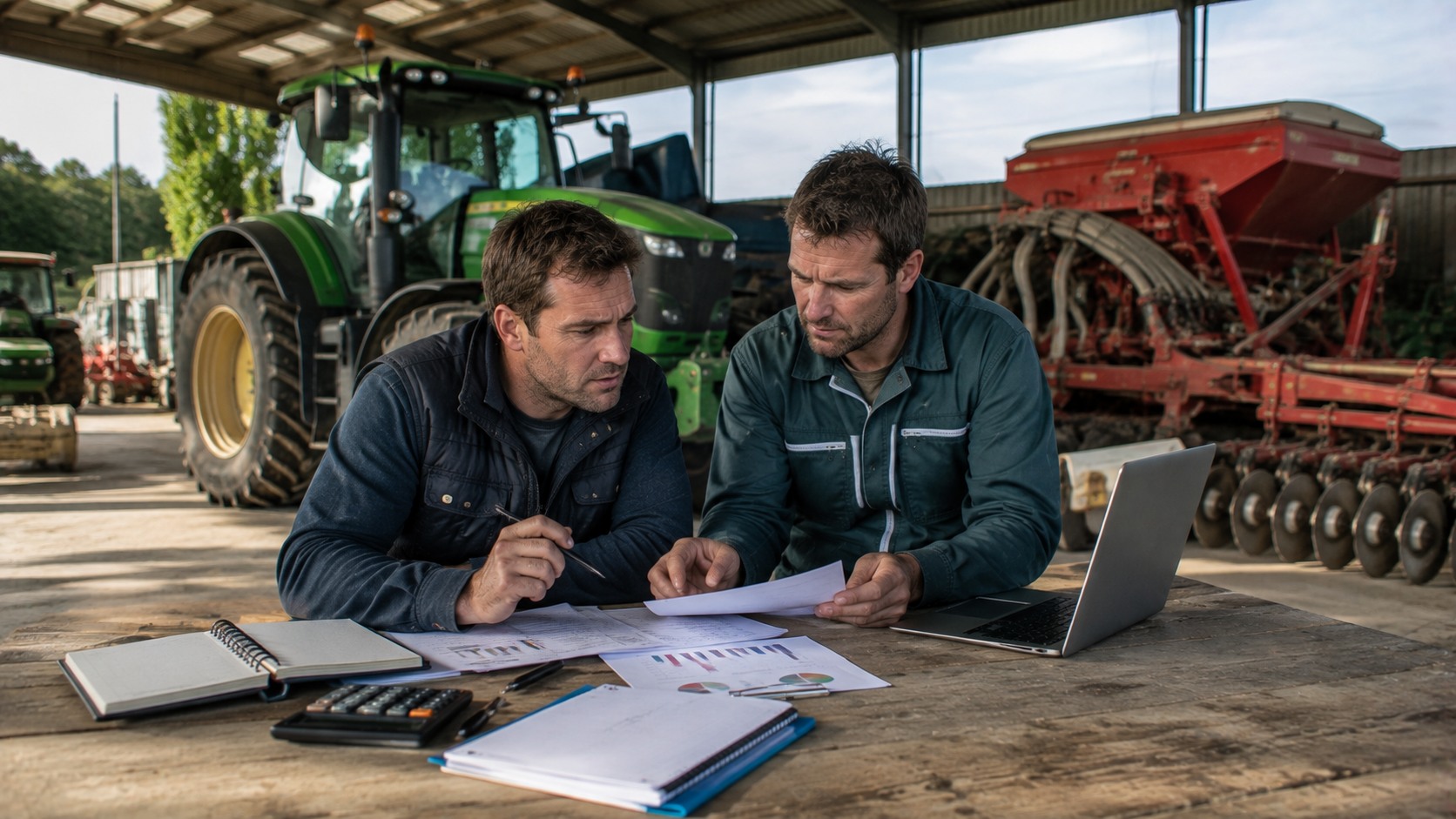 Vue agricole consacrée à investissement agricole