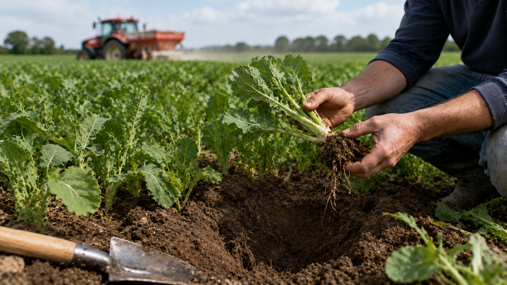 Vue agricole consacrée à magnésium