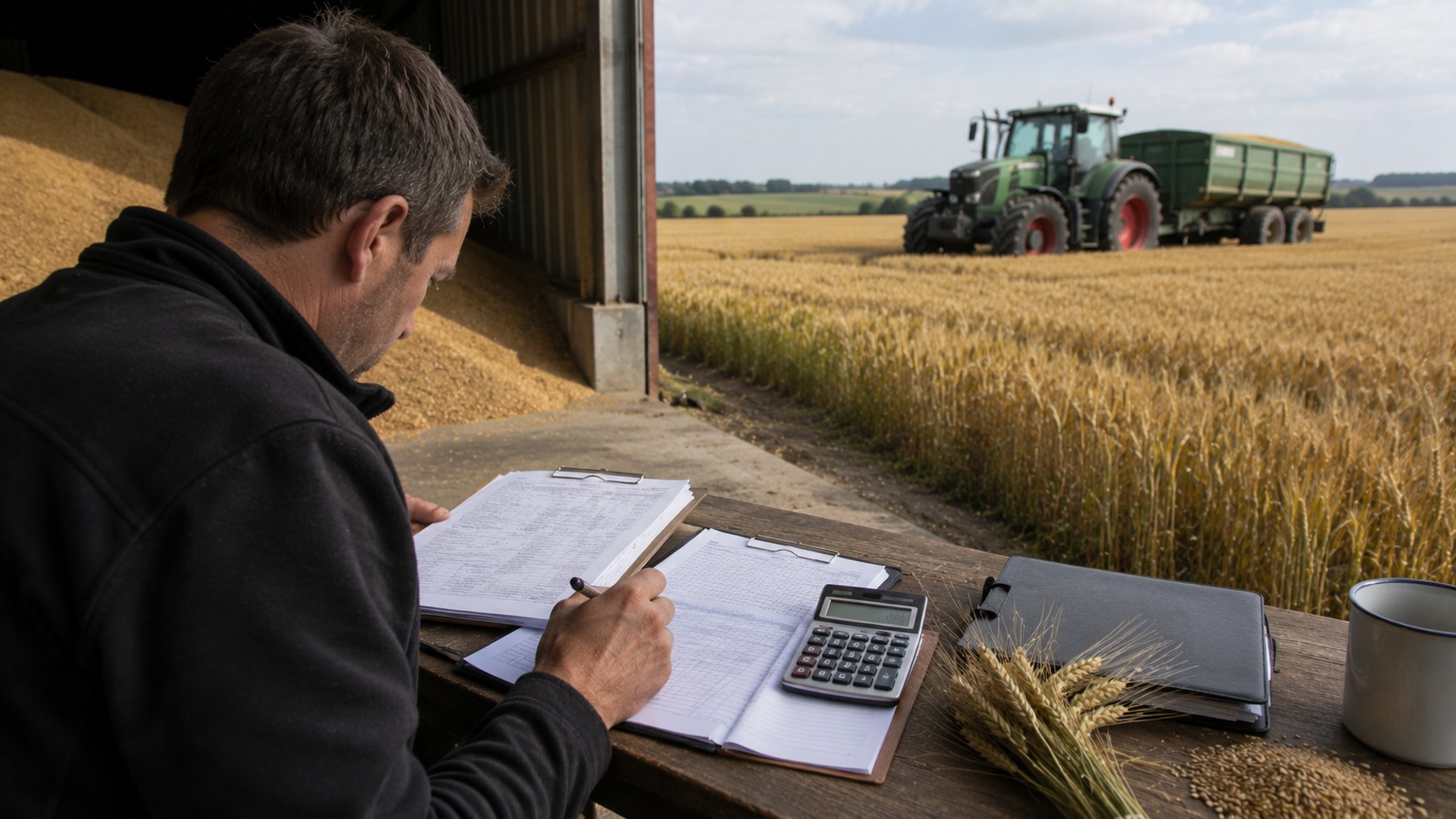 Vue agricole consacrée à marge de l’orge