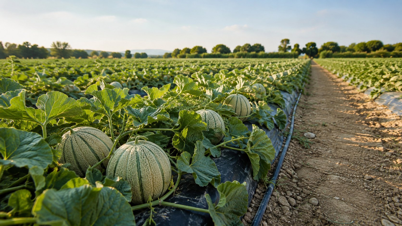 Illustration agricole de melon