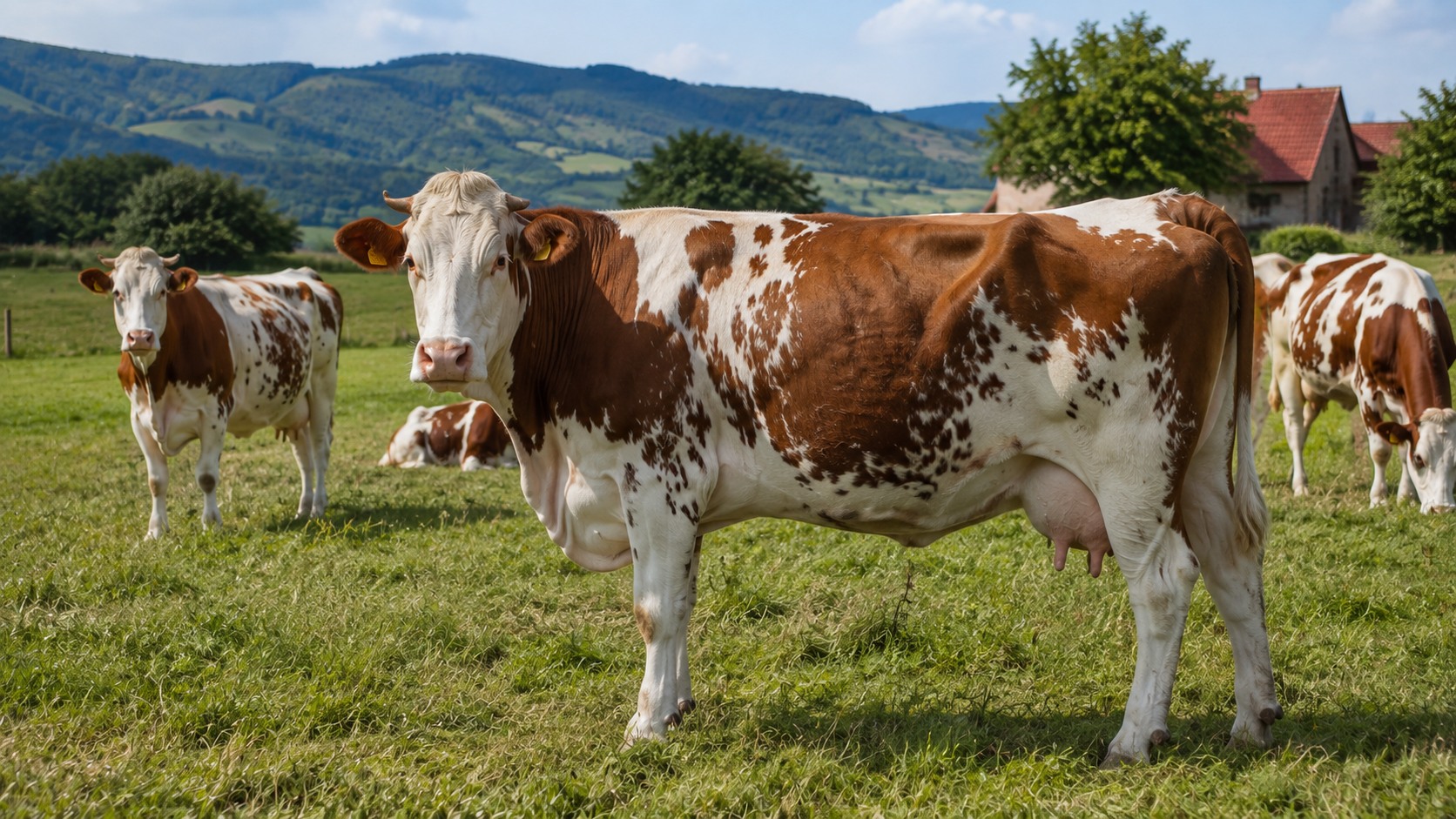 Vue agricole consacrée à montbéliarde