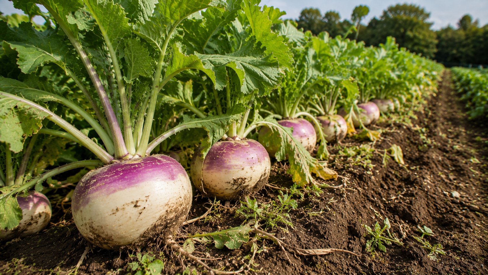 Illustration agricole de navet