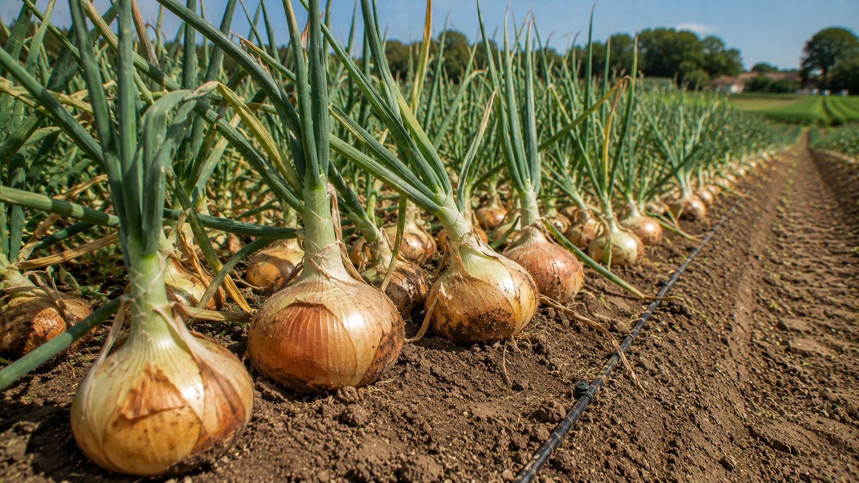 Illustration agricole de oignon