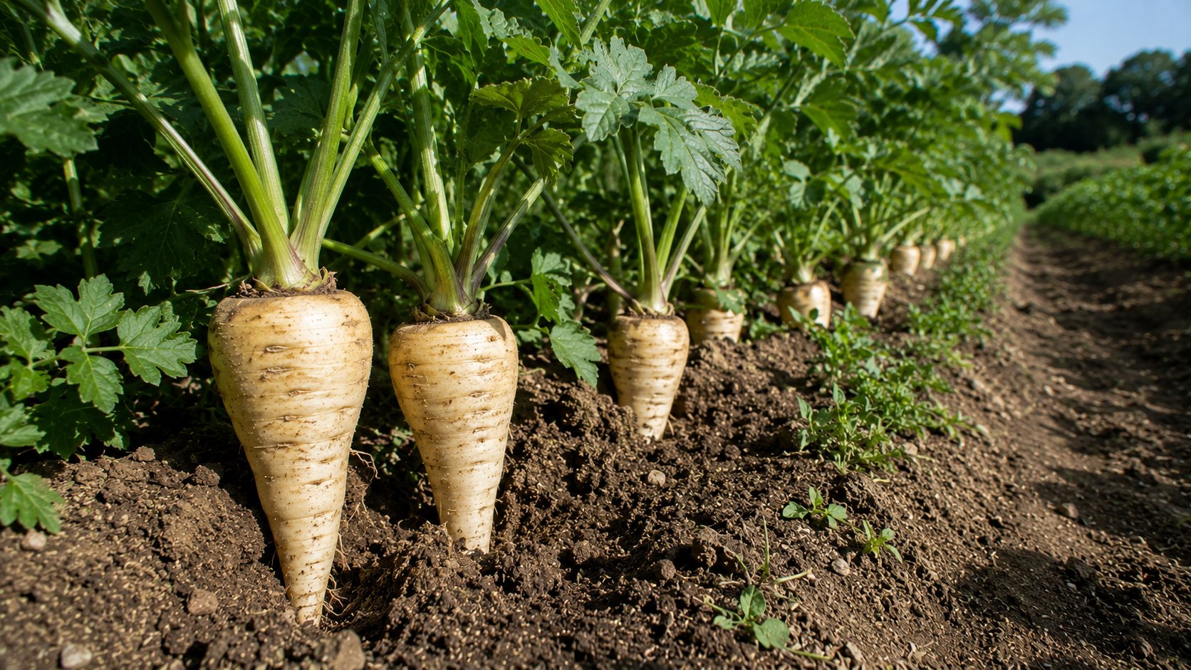 Illustration agricole de panais