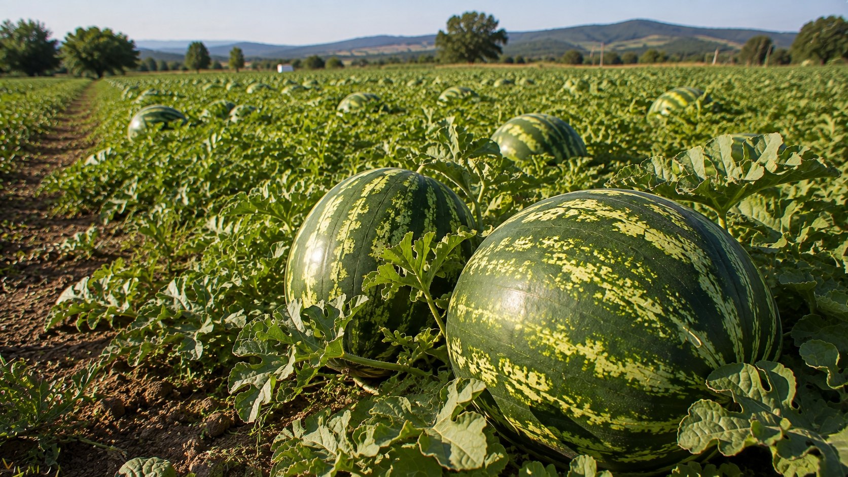 Illustration agricole de pasteque
