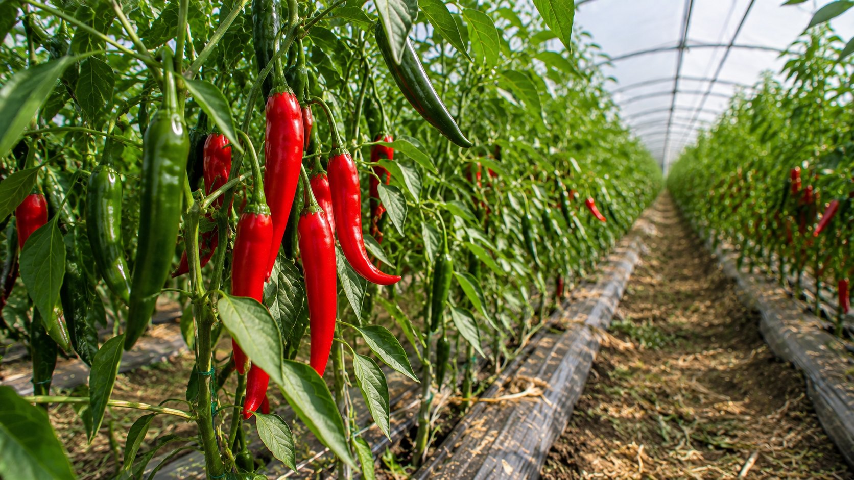 Illustration agricole de piment