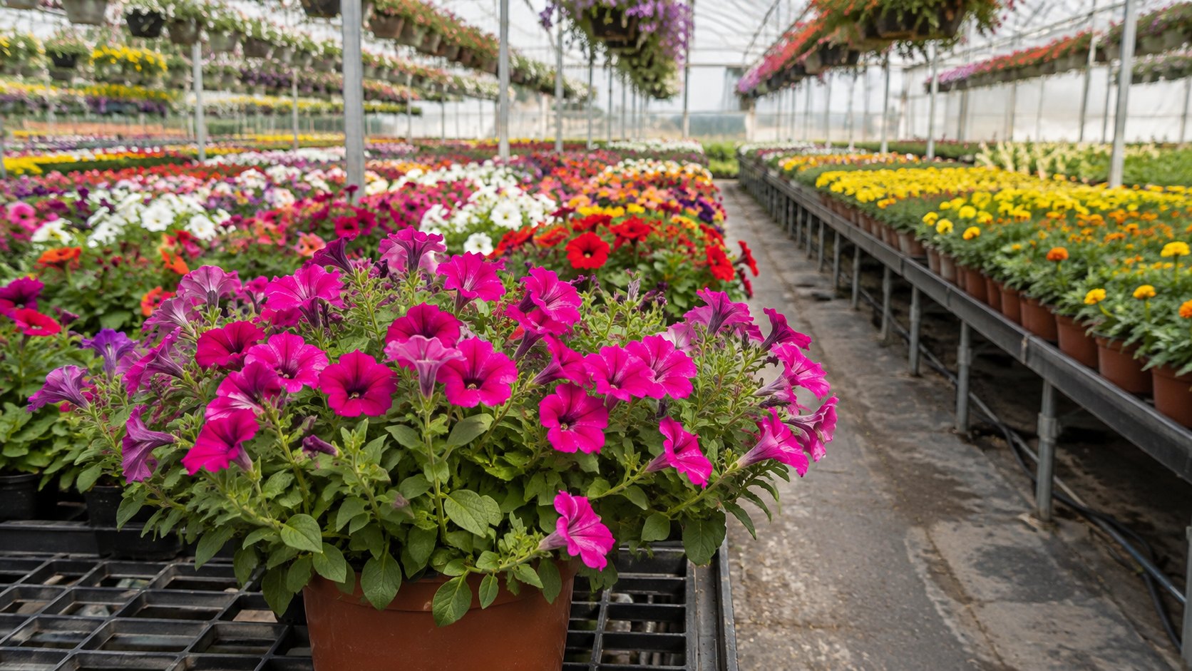 Illustration agricole de plantes annuelles a fleurs