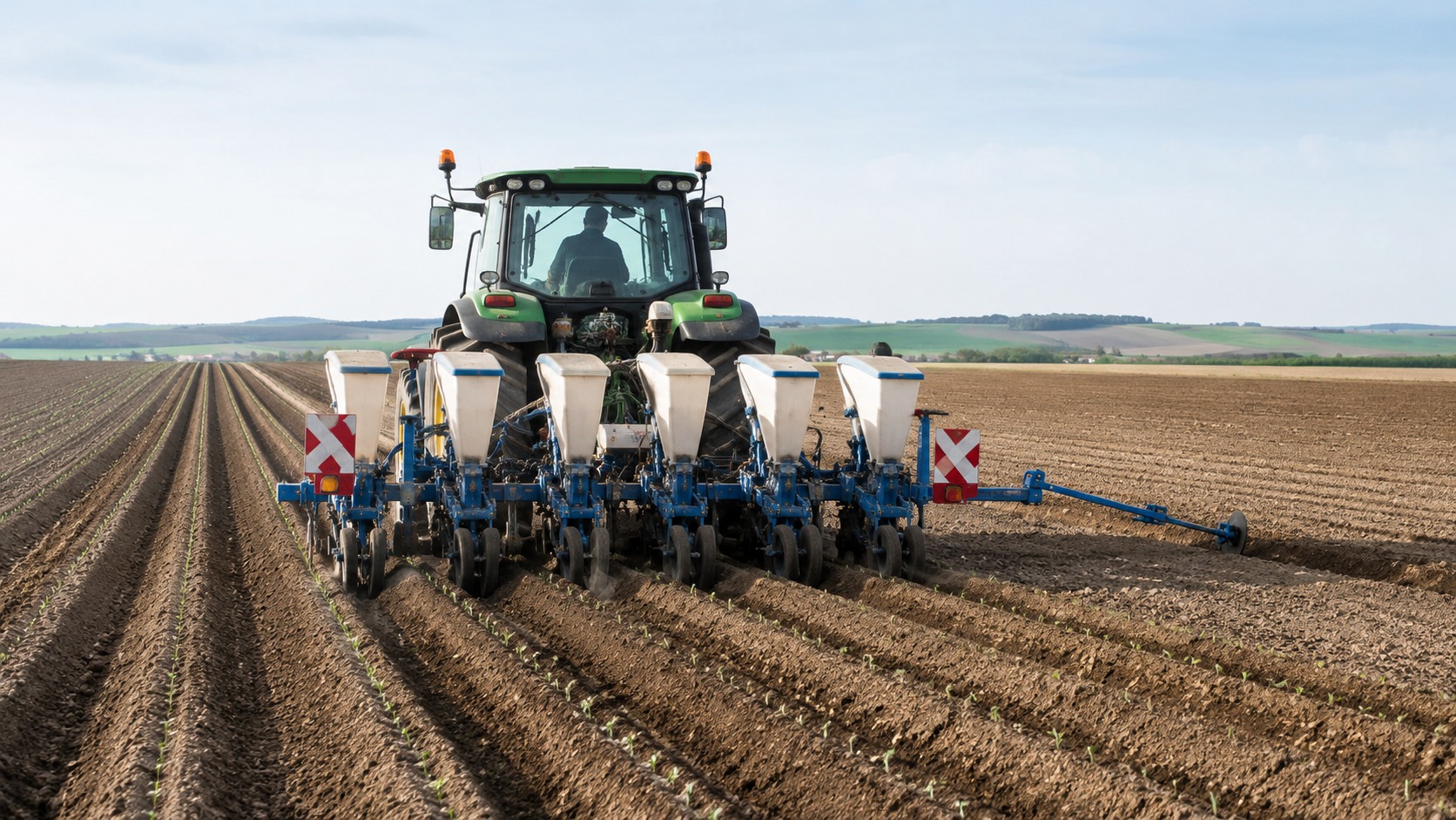 Vue agricole consacrée à profondeur de semis de la betterave sucrière