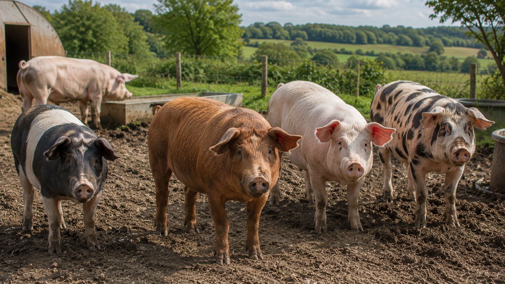 Vue agricole consacrée à quelle race porcine choisir?