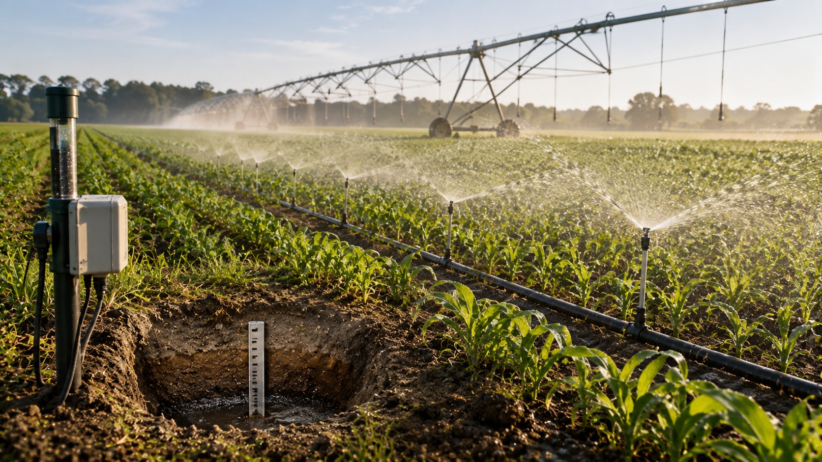 Vue agricole consacrée à réserve utile du sol