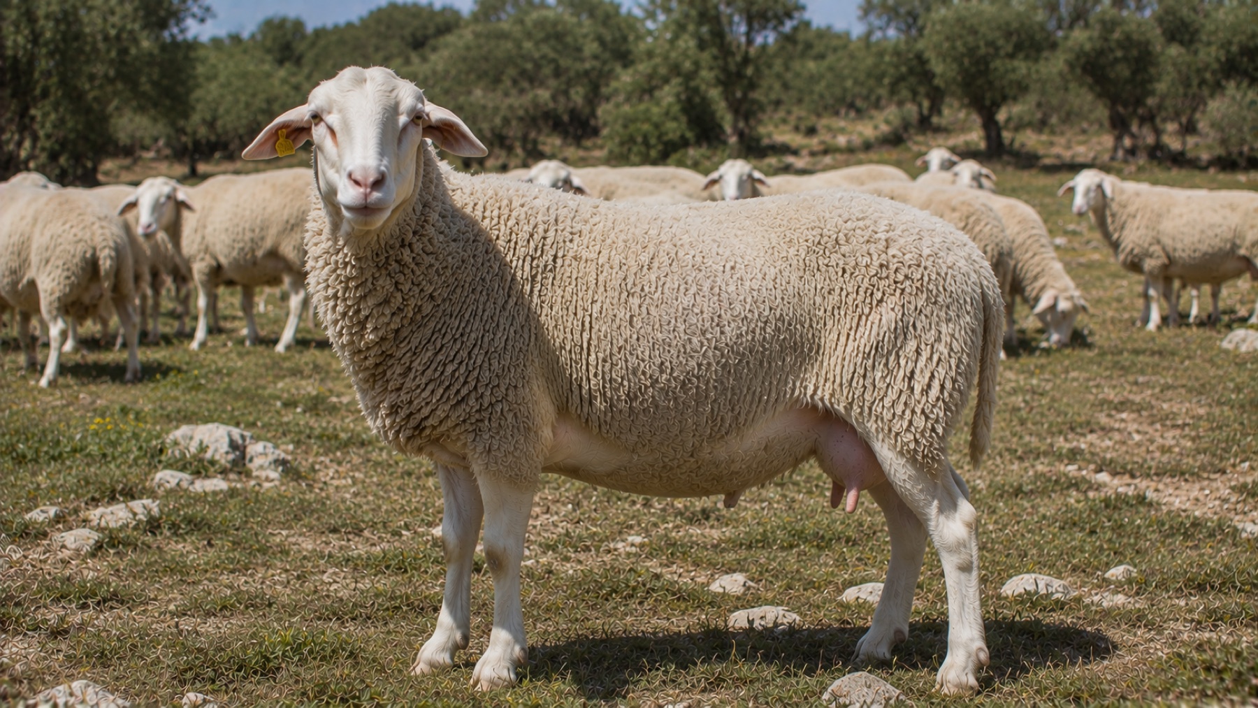 Chèvre Rove en garrigue provençale