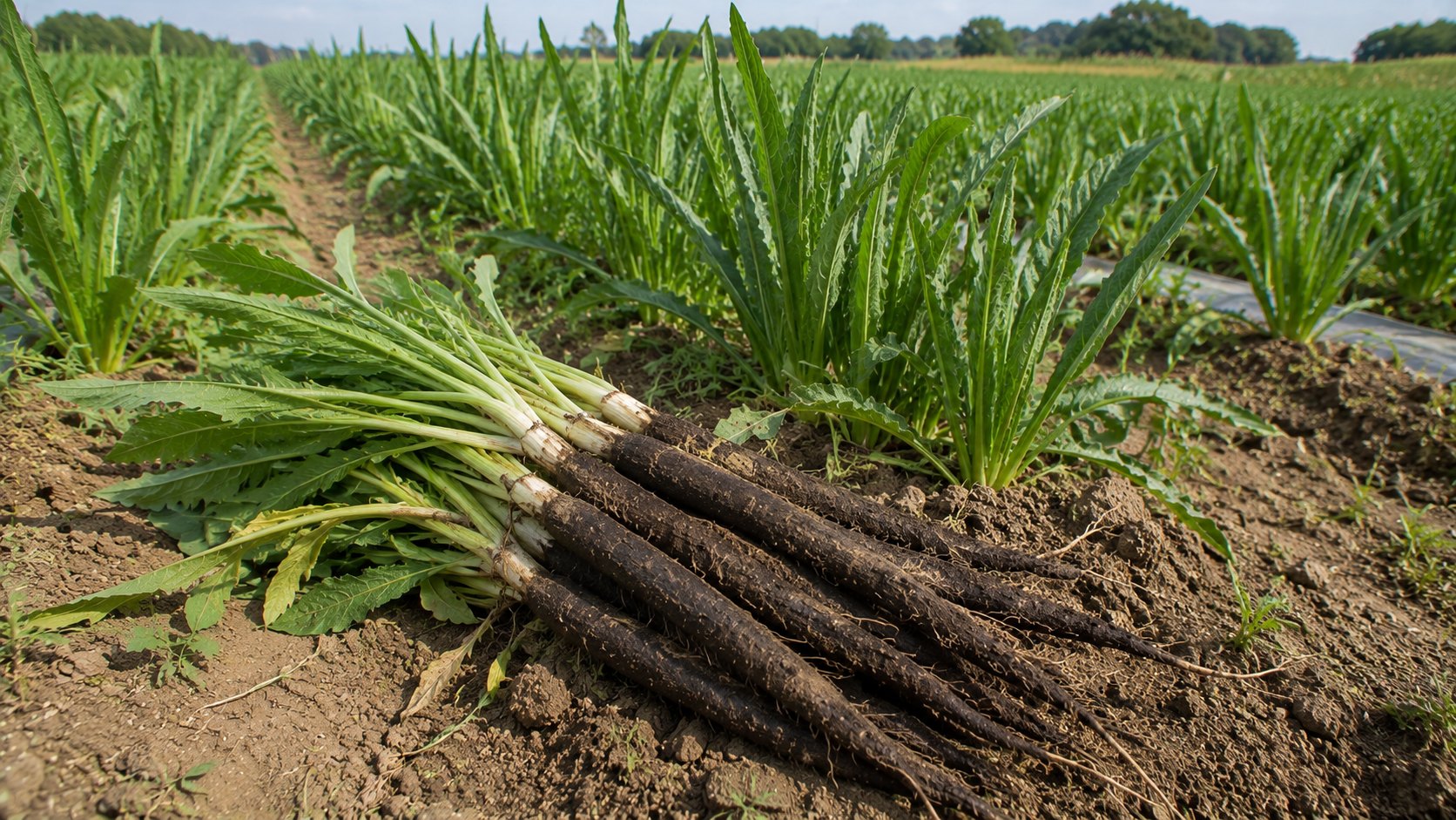 Illustration agricole de scorsonere