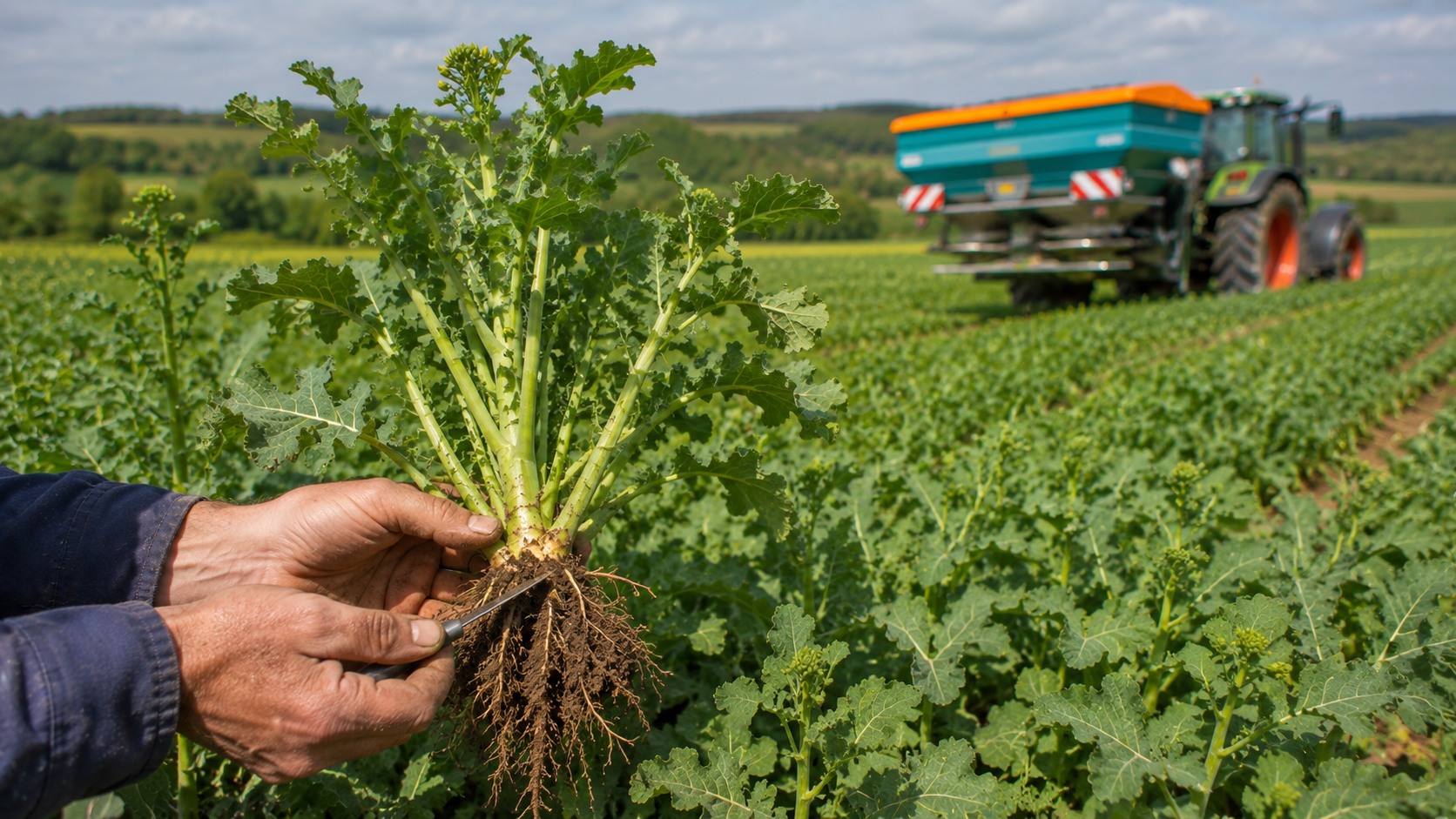 Vue agricole consacrée à soufre