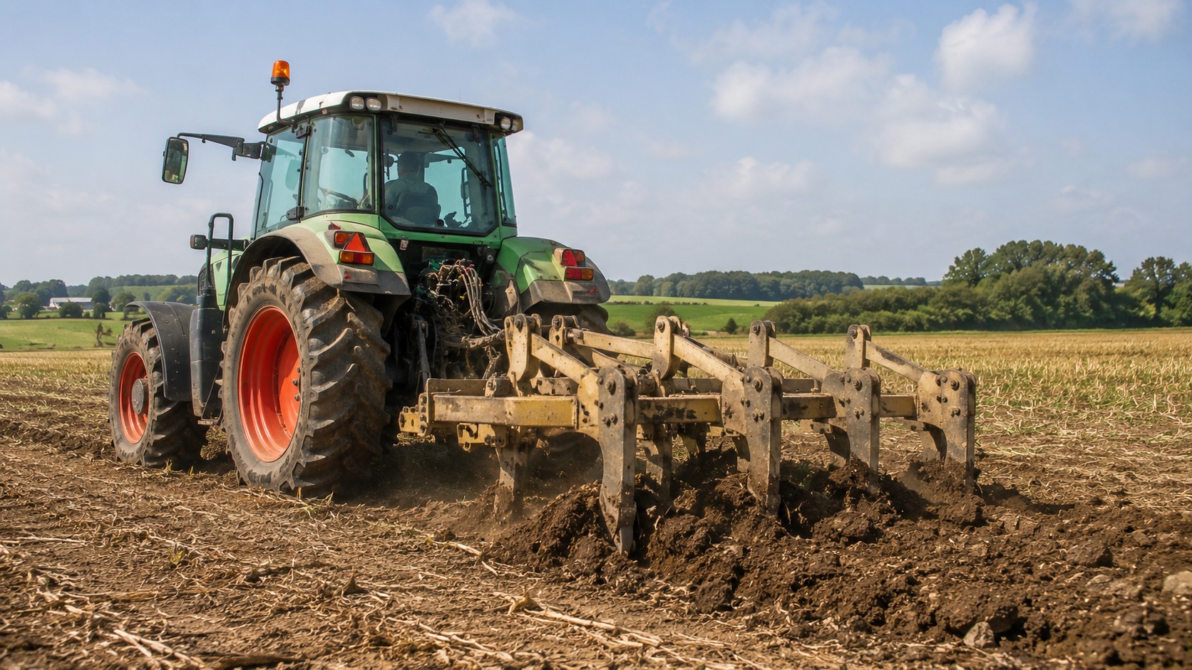 Vue agricole consacrée à sous-soleuse