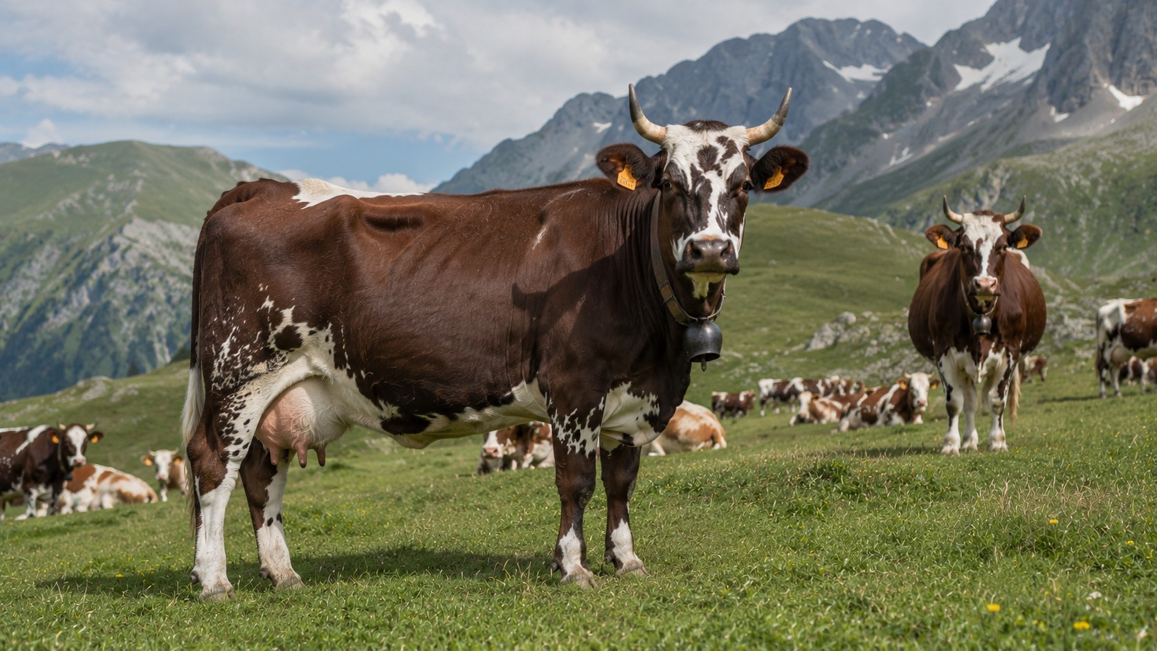 Vue agricole consacrée à tarentaise (tarine)