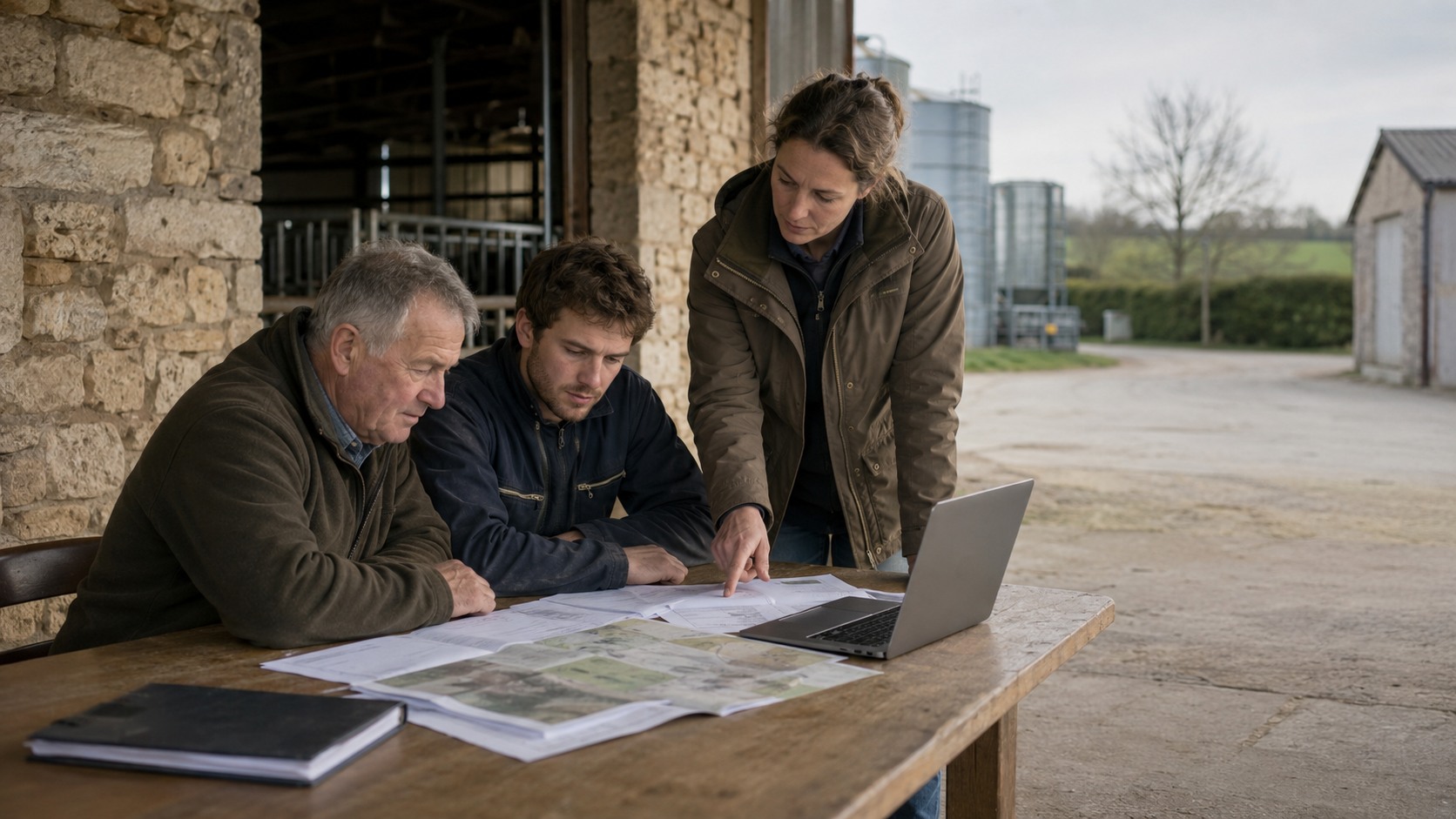 Vue agricole consacrée à transmission d’exploitation agricole