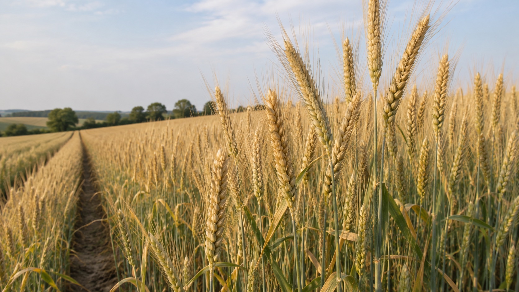 Parcelle de triticale arrivée à maturité